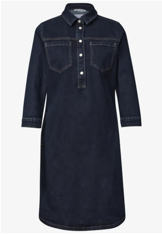 Denim Skjorte Kjole - Rinse Soft Washed