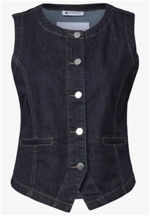 Denim Vest - Deep Rinse Washed