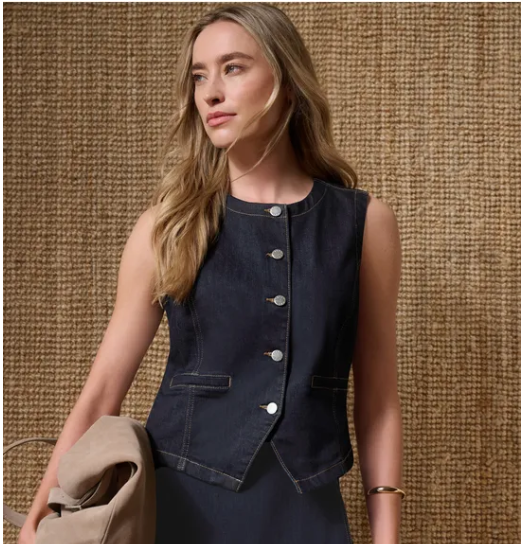 Denim Vest - Deep Rinse Washed