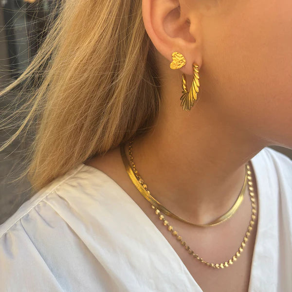 Sunny Chain Halsband - 18 karats guldpläterad