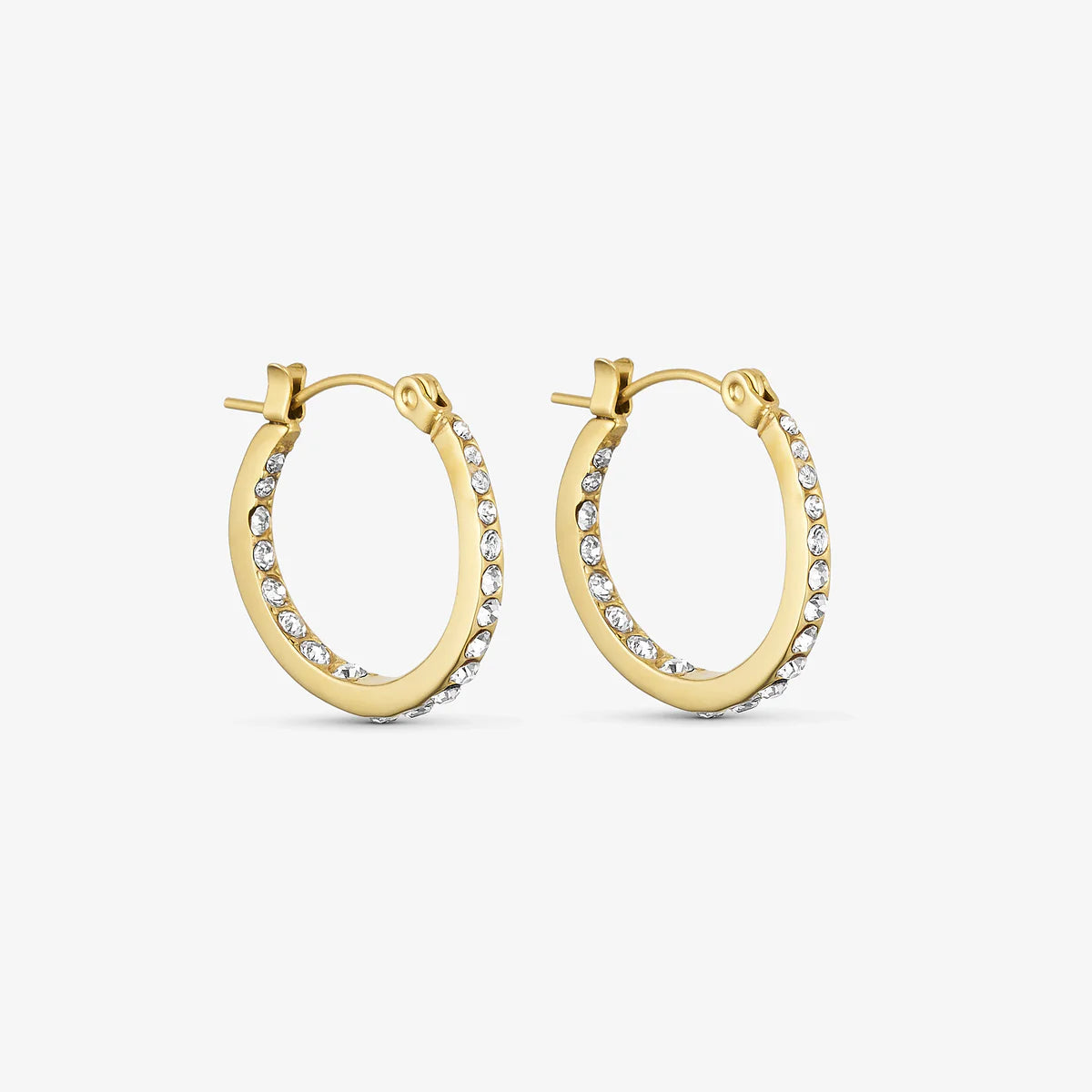 Tara Hoops 21mm - 18 karat guldpläterade