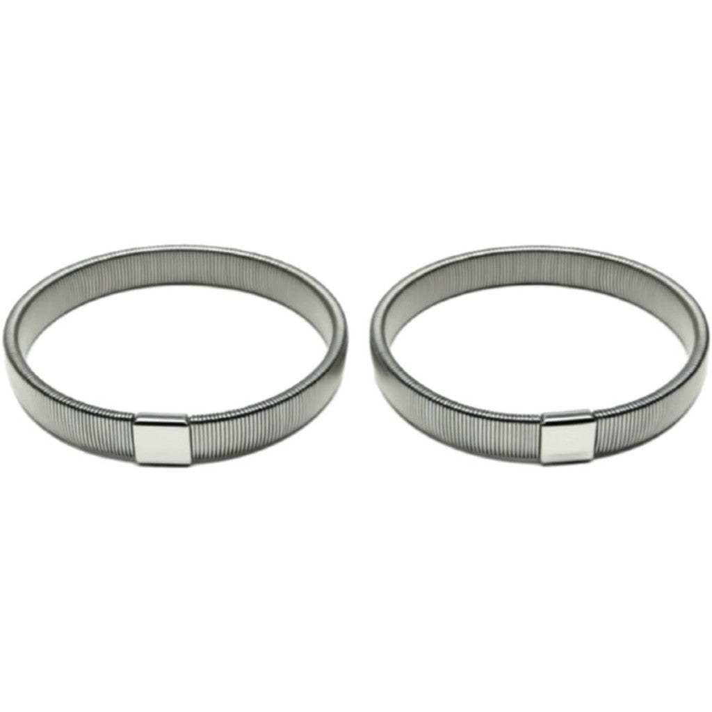 Valentina Sleeve Holders 2 pcs - Sølv