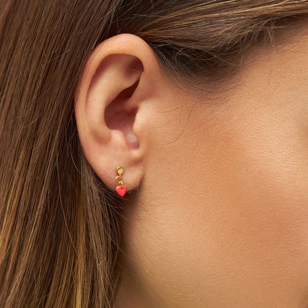 Love U Dangling örhänge 1 st - Guld