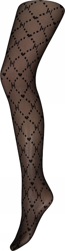 Tight heart 25den svart - 1100