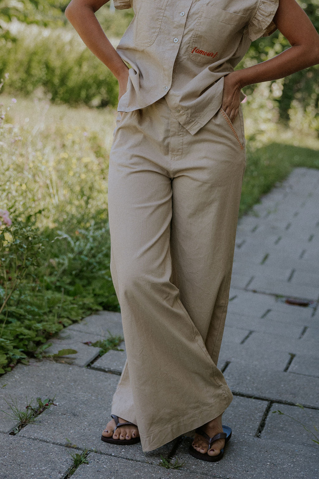 Lotte Byxor - Beige/Brun