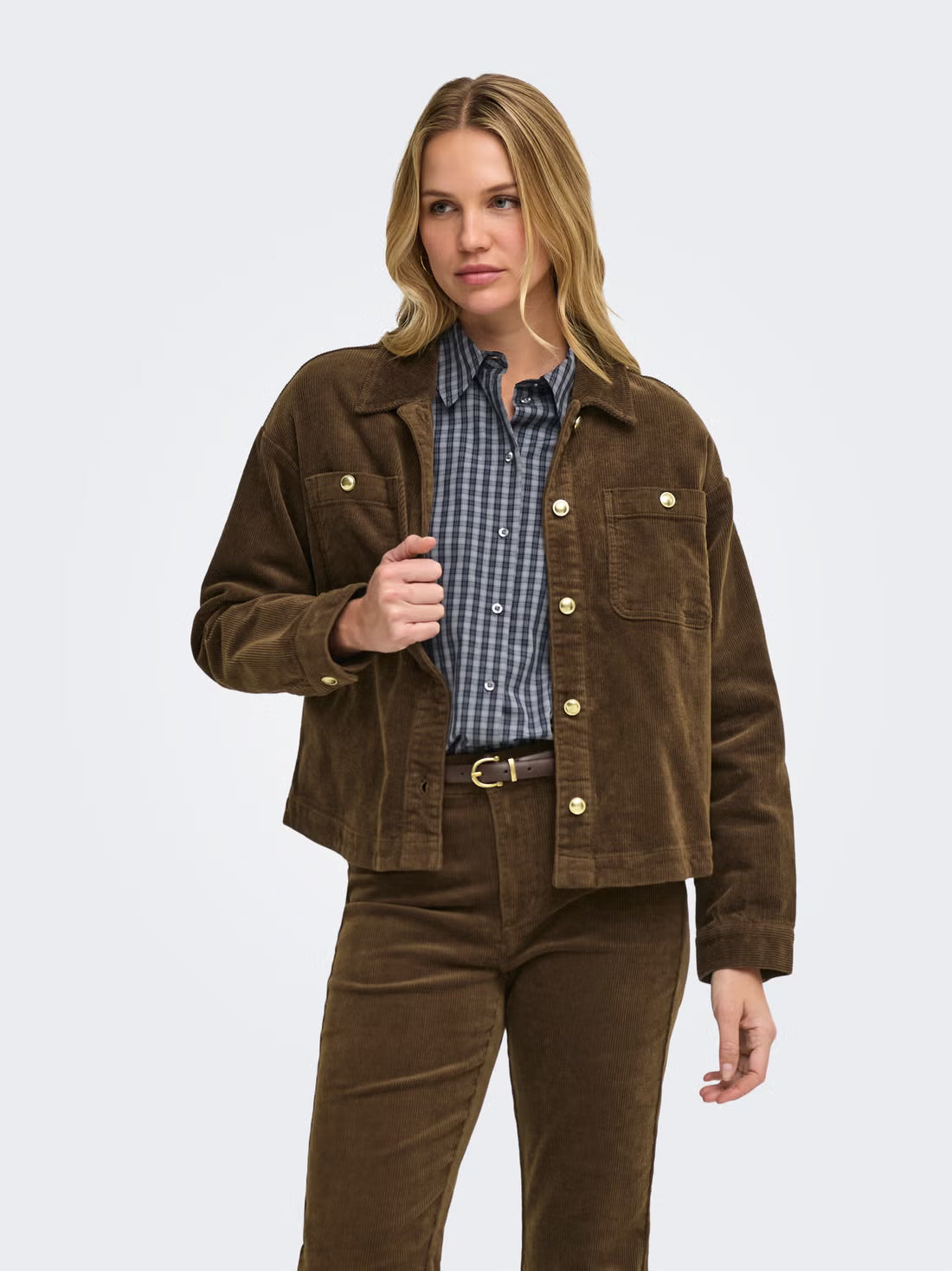 Courtney LS Shacket PNT - Cub