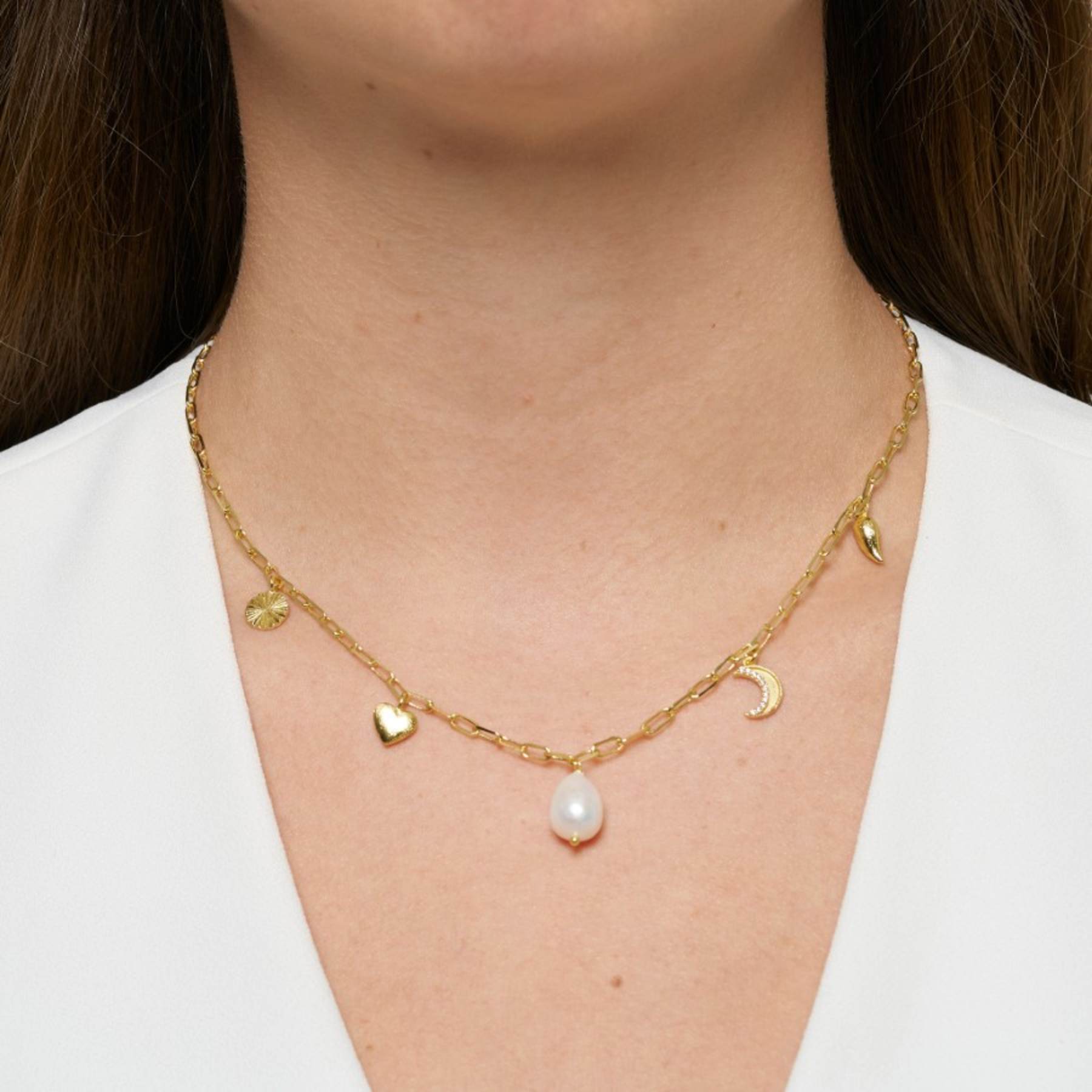 Luna Halsband - Guld