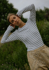 Everyday Stripes Blus - Svart