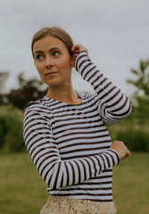Everyday Stripes Blus - Svart