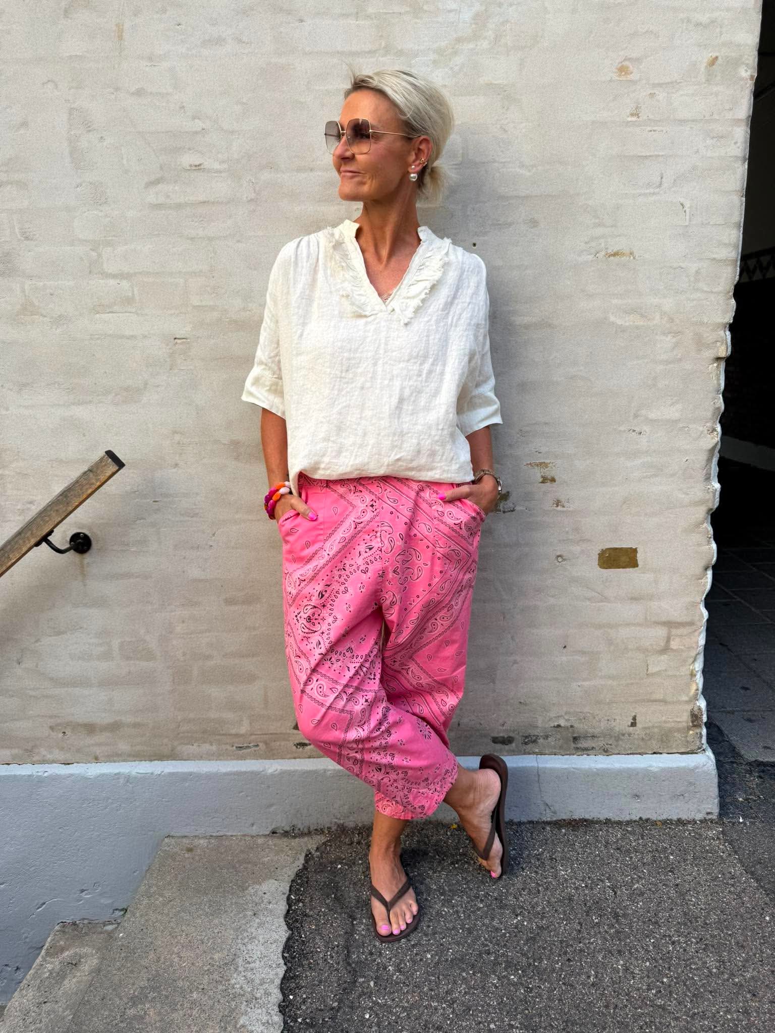 Bandana Pants - Pink