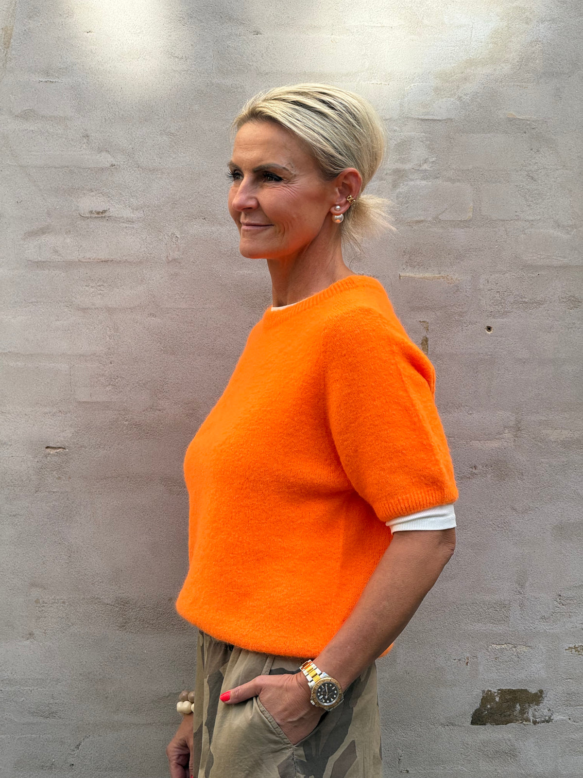 Lavinia Knit - Orange Flou