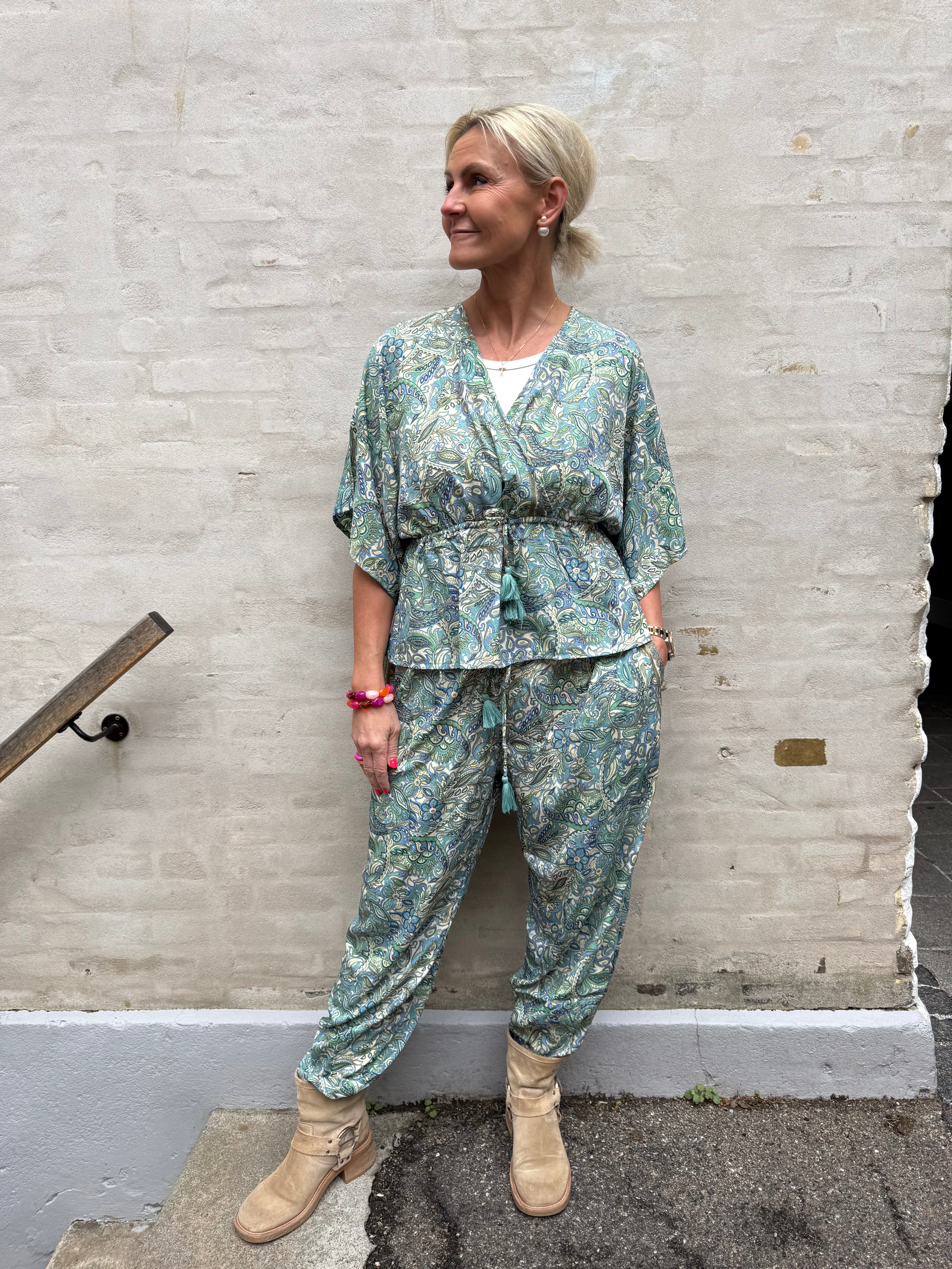 LUNA barrel pant - Sea Green