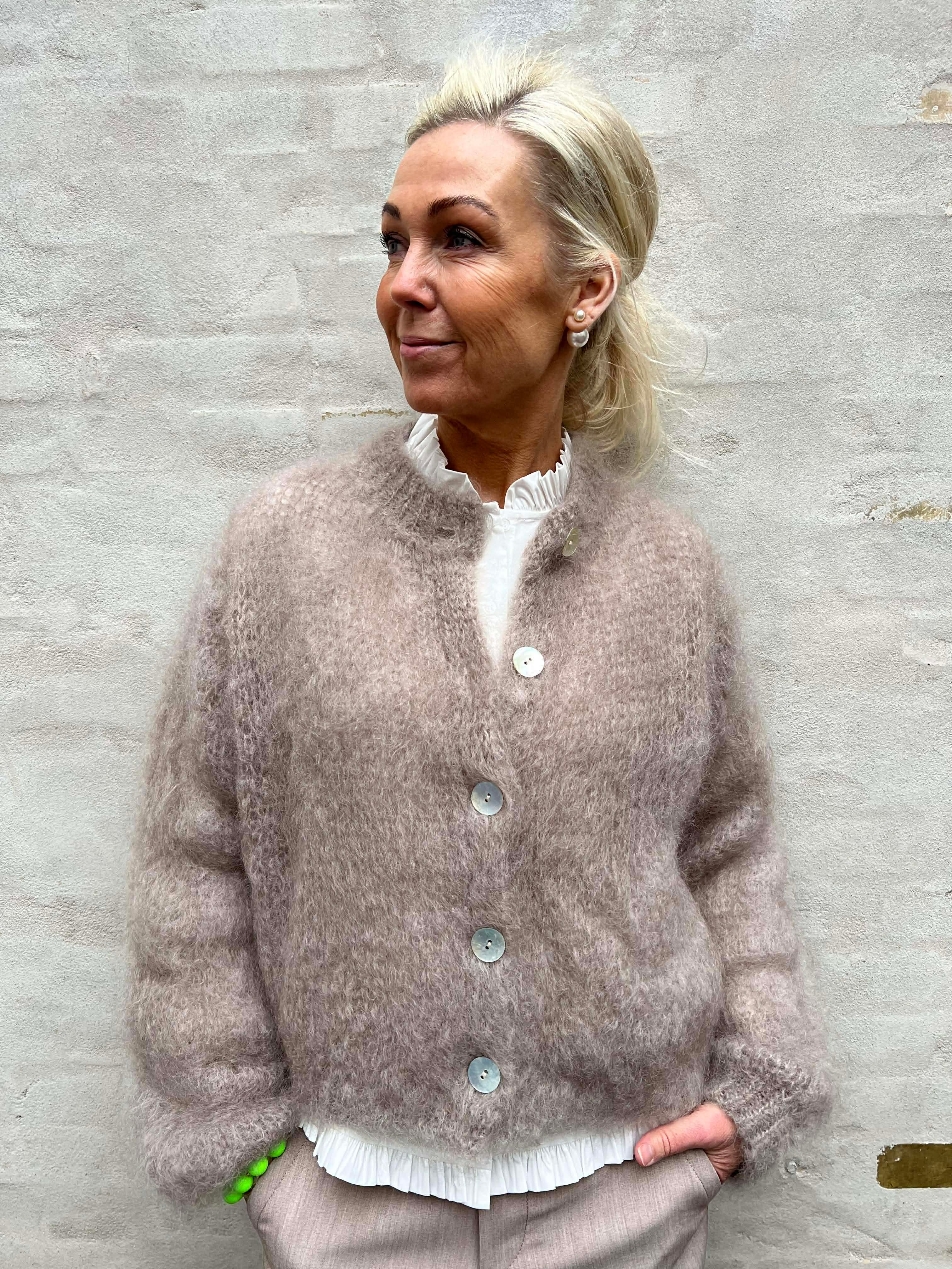 Smilla Cardigan - Beige Mohair