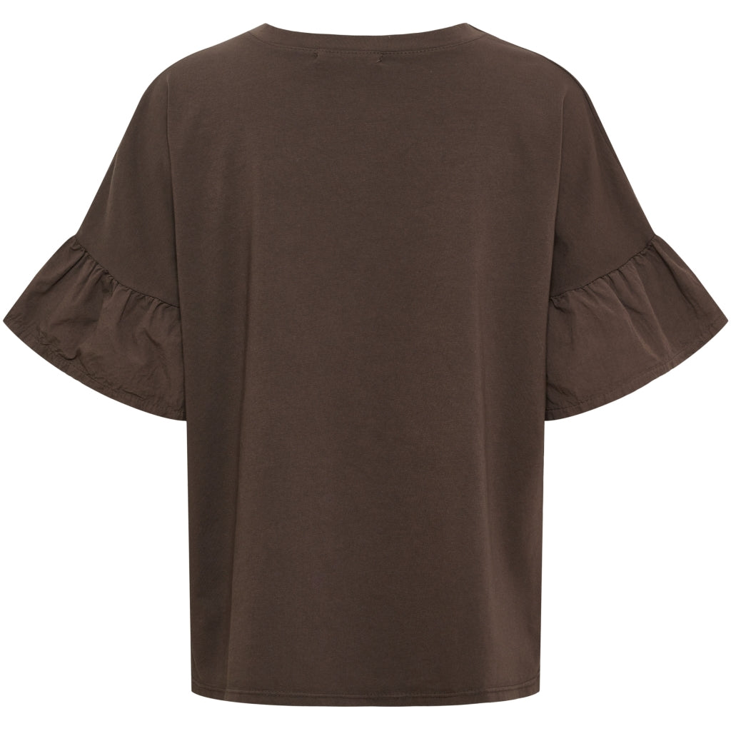 Herdis T-shirt - Svart/Beige