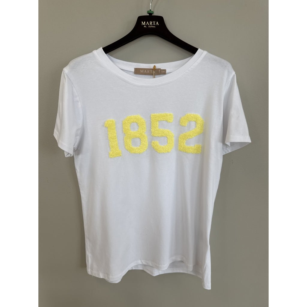 Alvera Tee - White Yellow