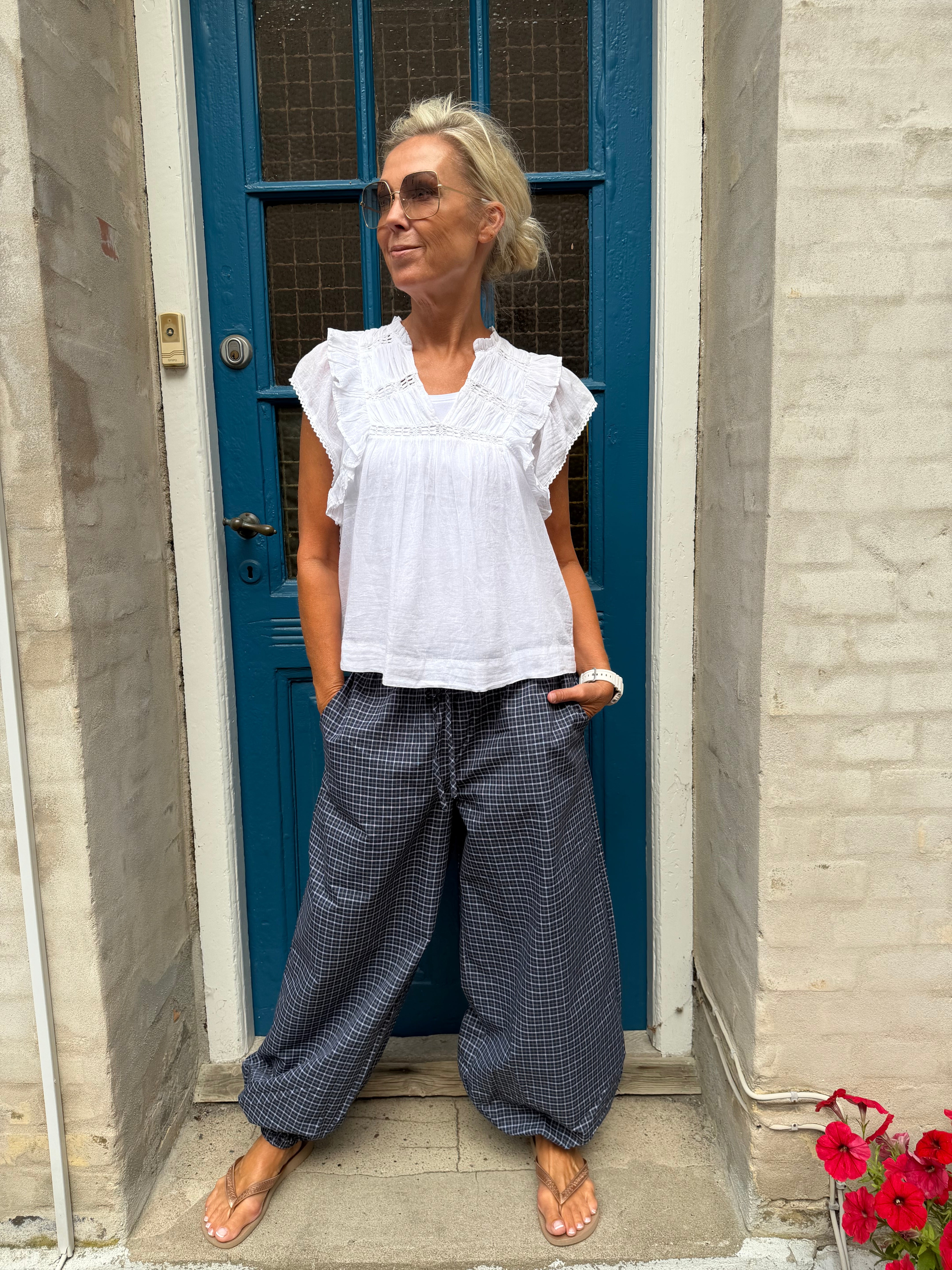 Jayla S Voile Top - White