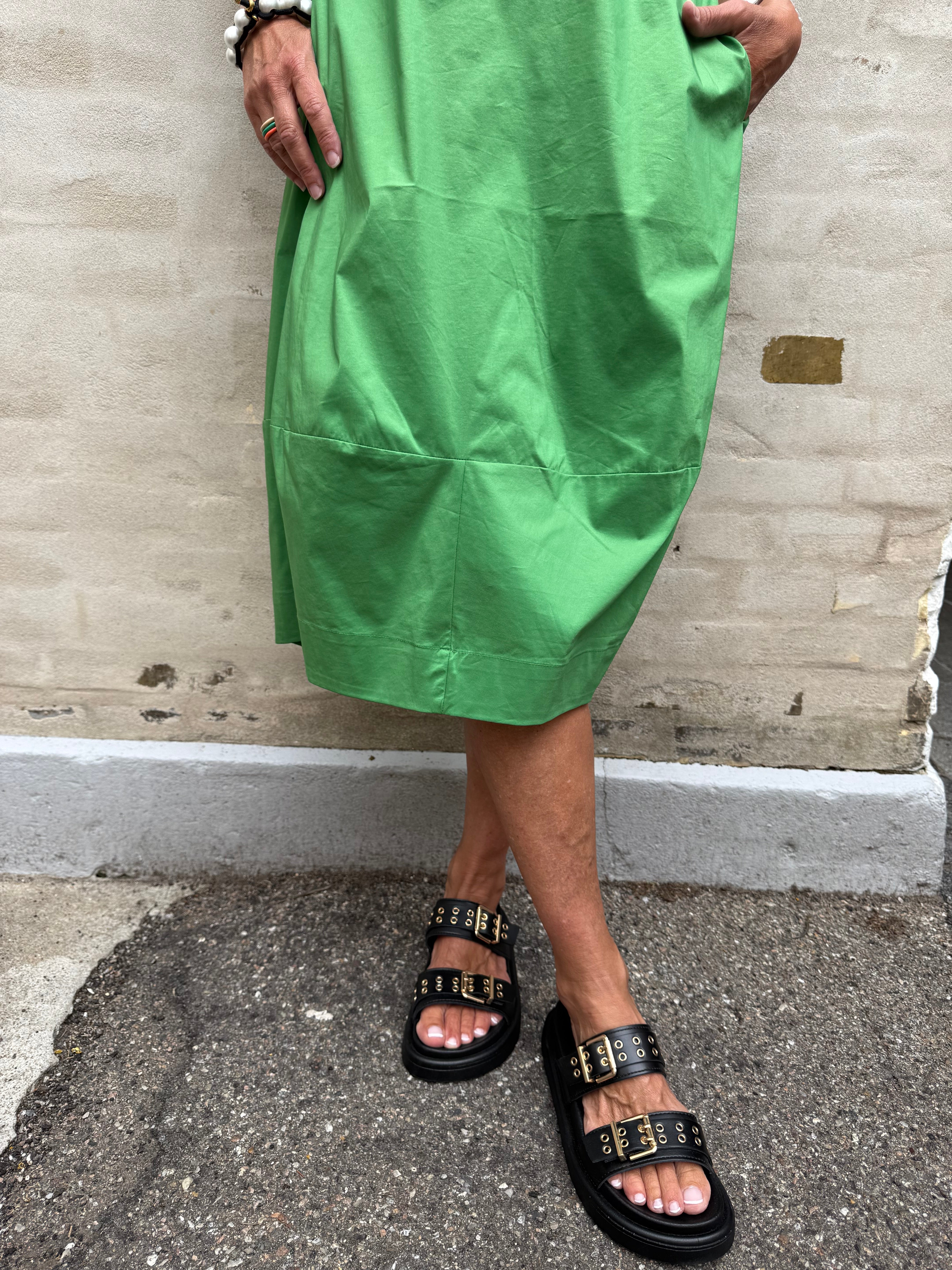 Antoinett SS Placket Dress - Mintgrön