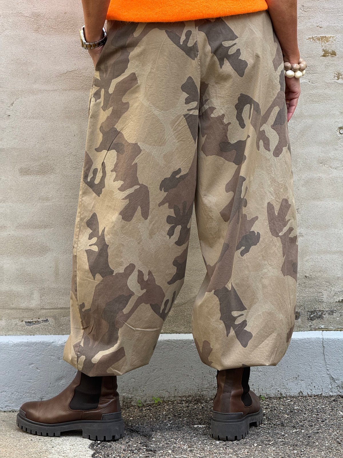 FÖRBOKNING-ALLY Balloon Pant - Brown Camouflage