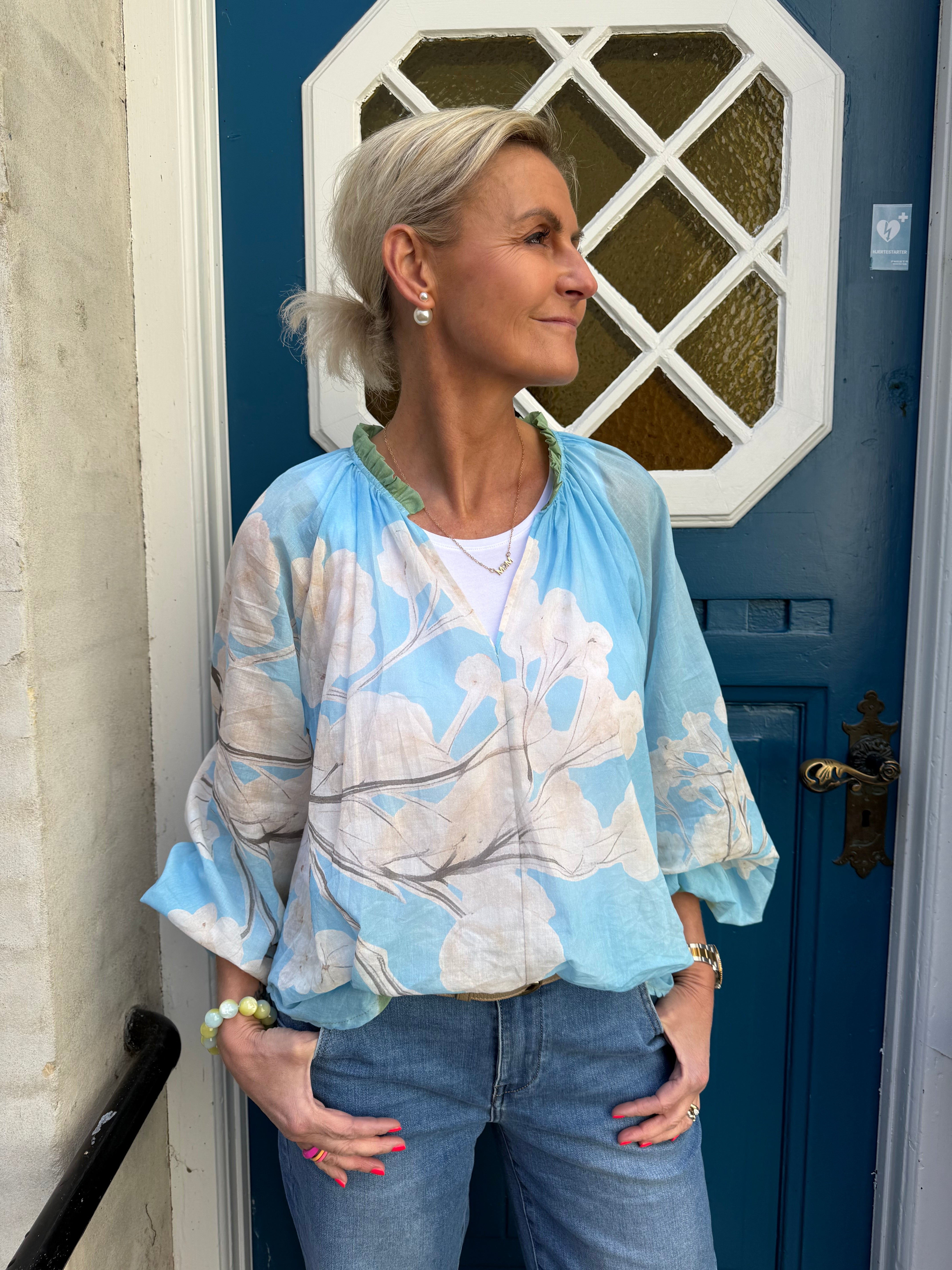 CAMELLIA blouse - Lt. Blue