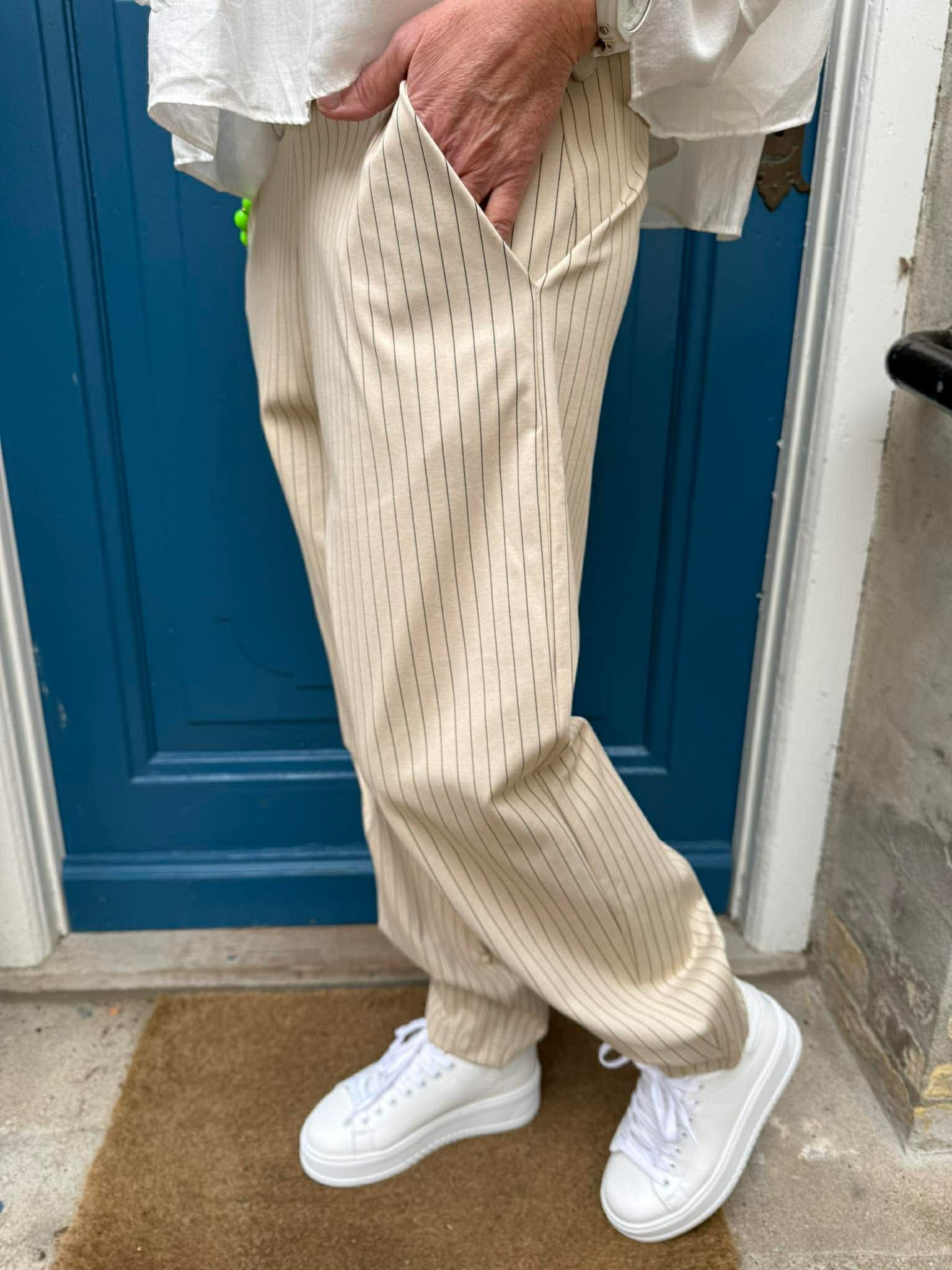 MILANO barrel pant - Kit Stripe