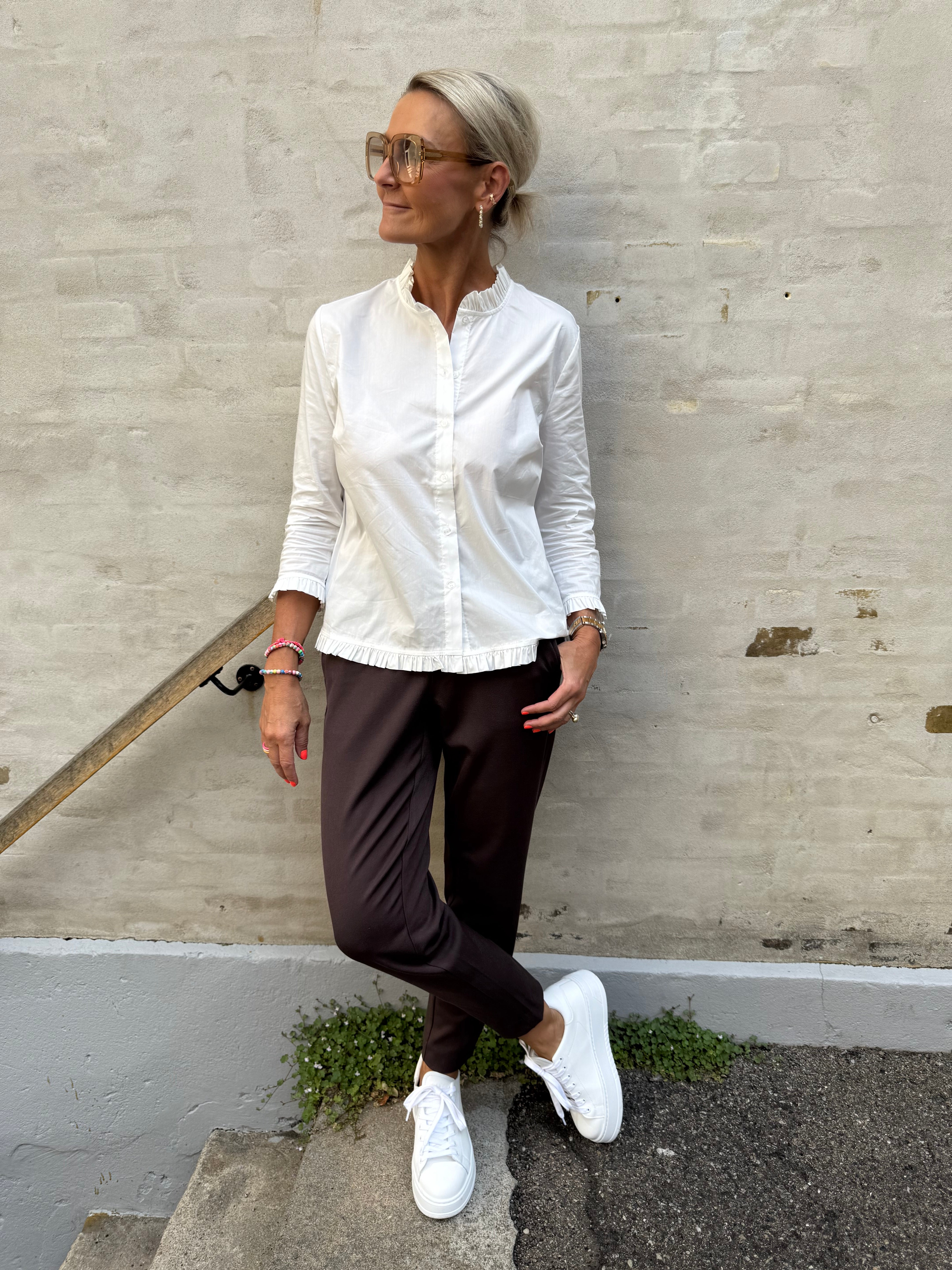 Kiea Antoinette Skjorta - Spring Gardenia