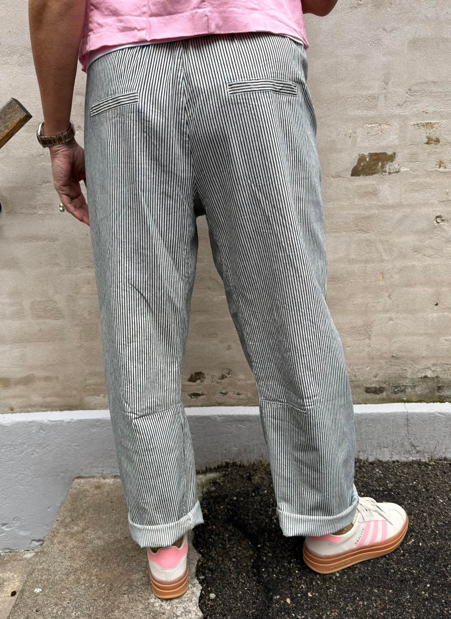 Loui Randiga byxor - Svart/Vit