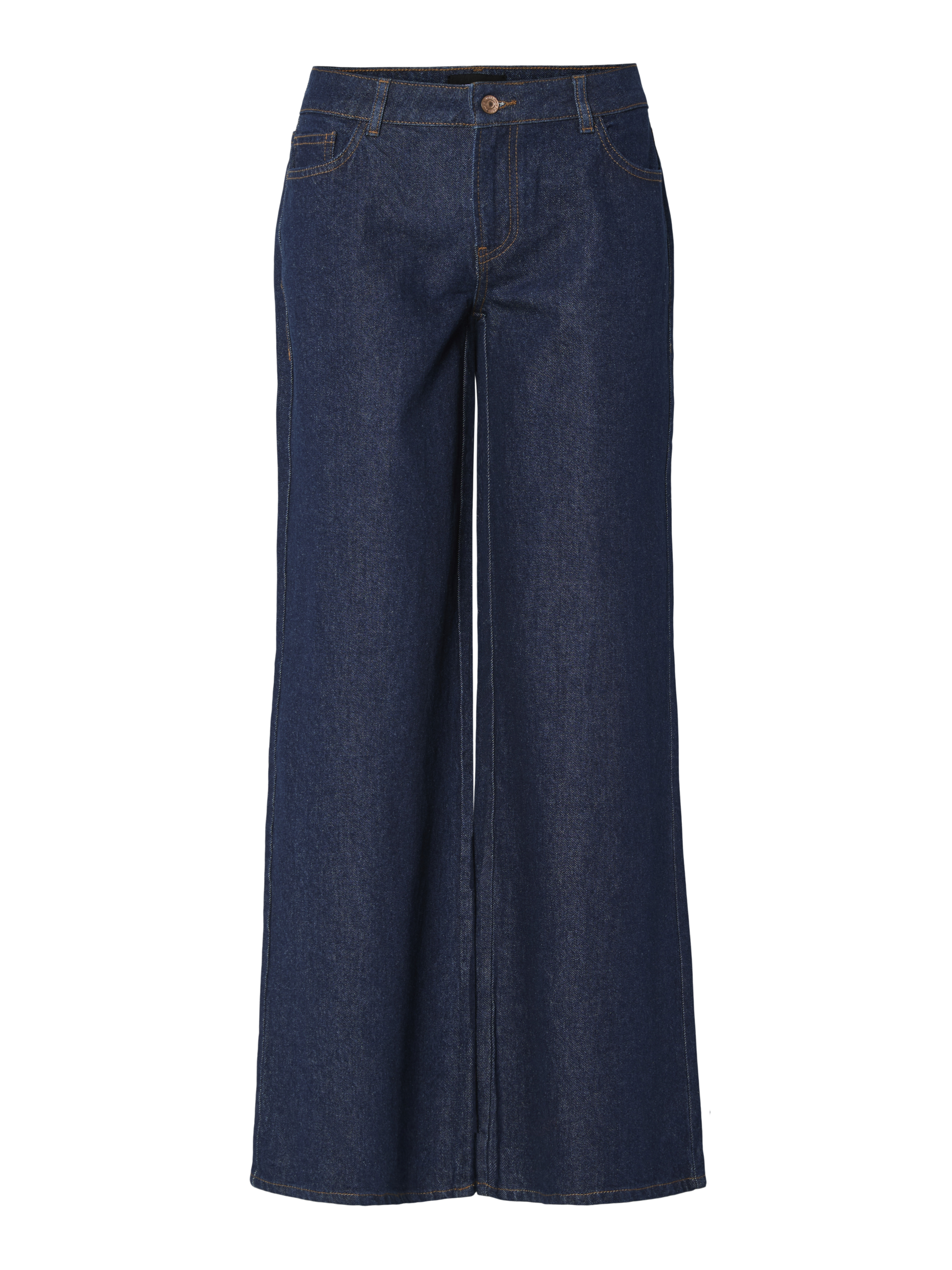 Selma vida jeans med låg midja - Dark Blue Denim Rinse