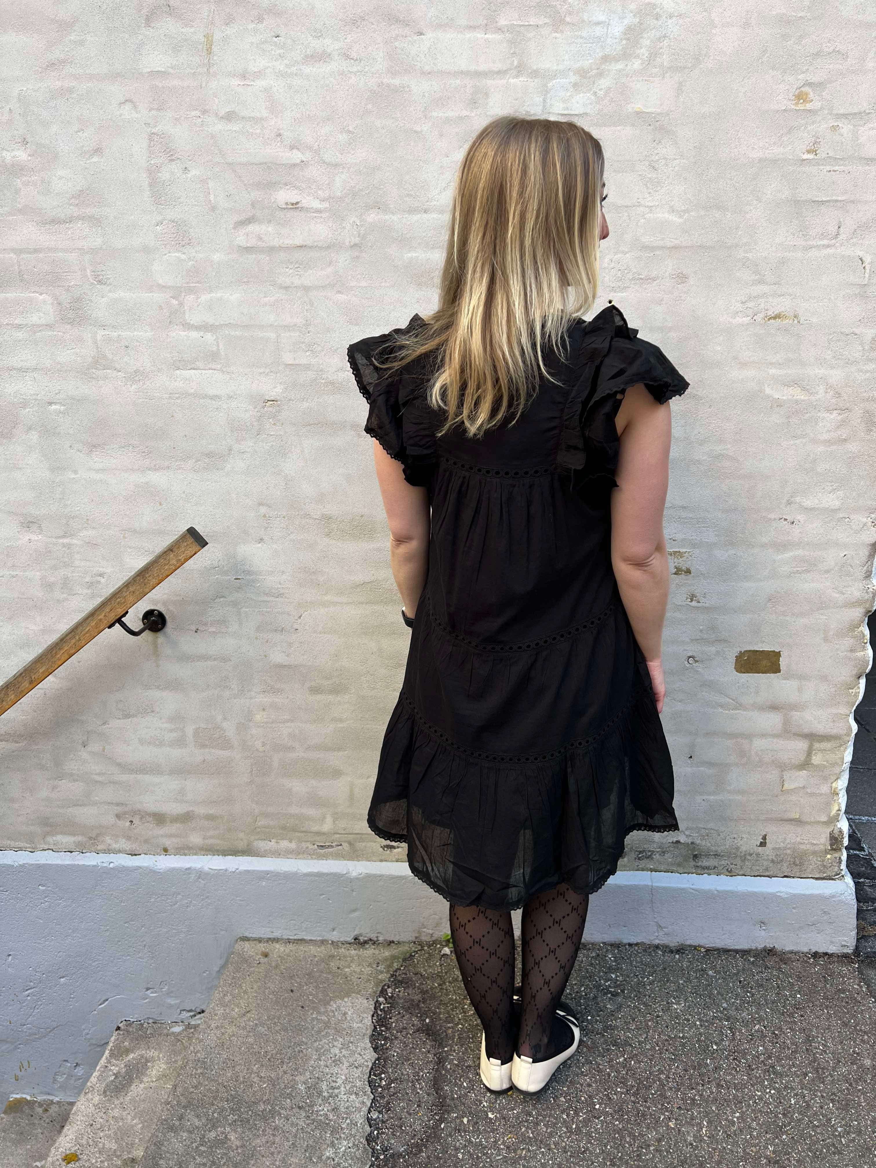 Jamma Voile klänning svart