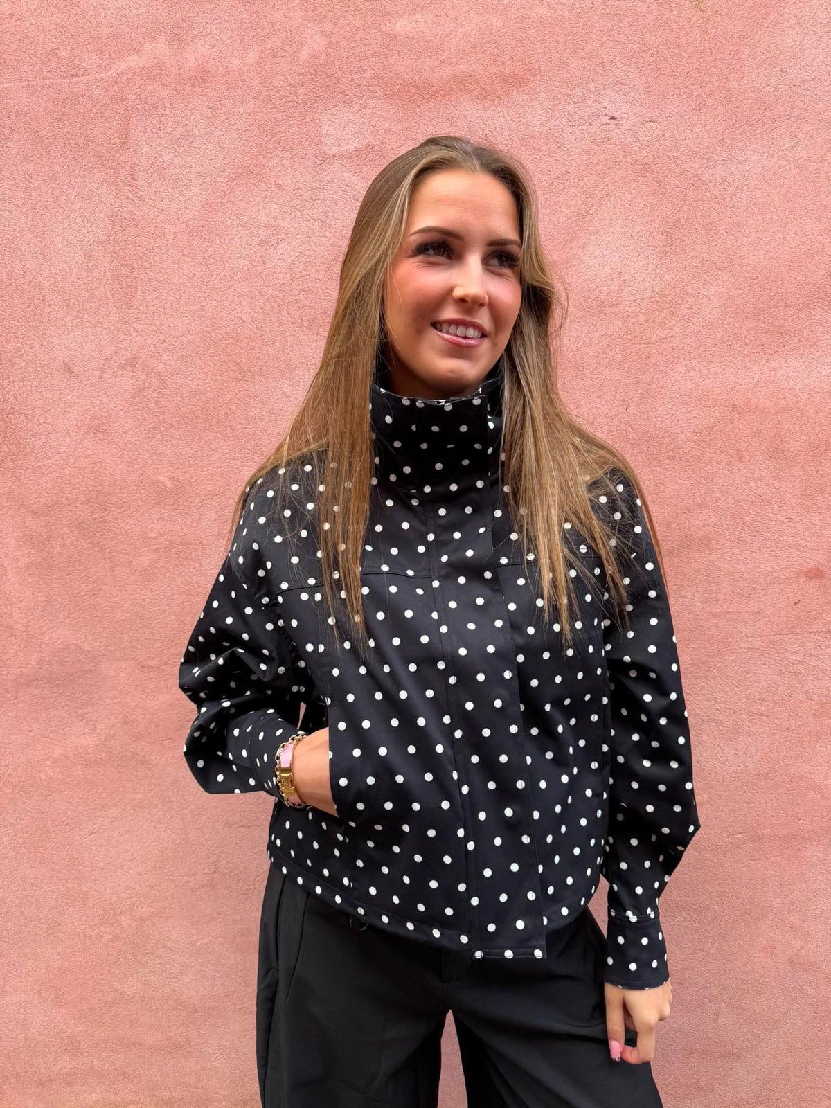 Callisa Dot Jacket - Black