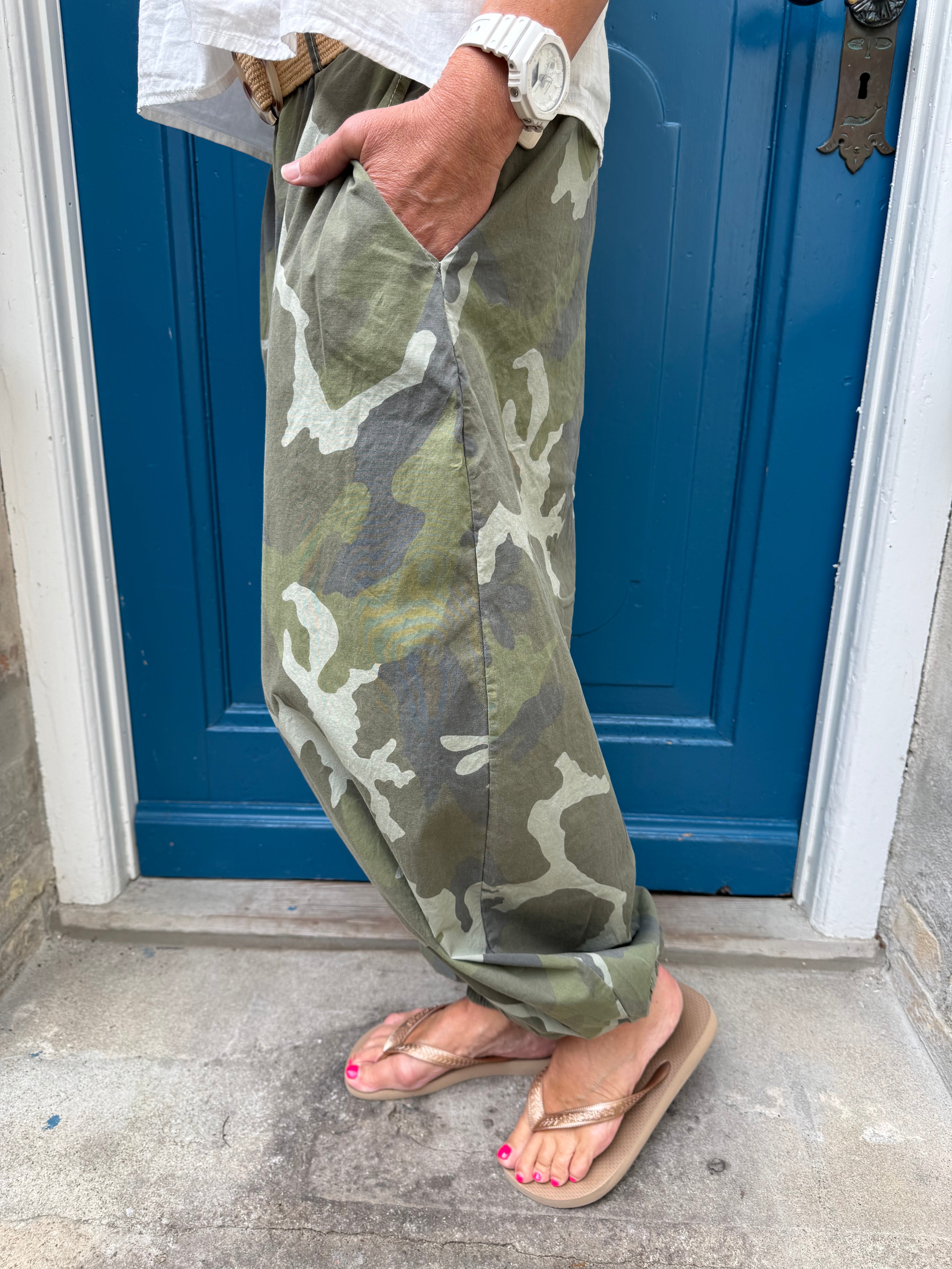 ALLY Balloon Pant - Army Carmouflage