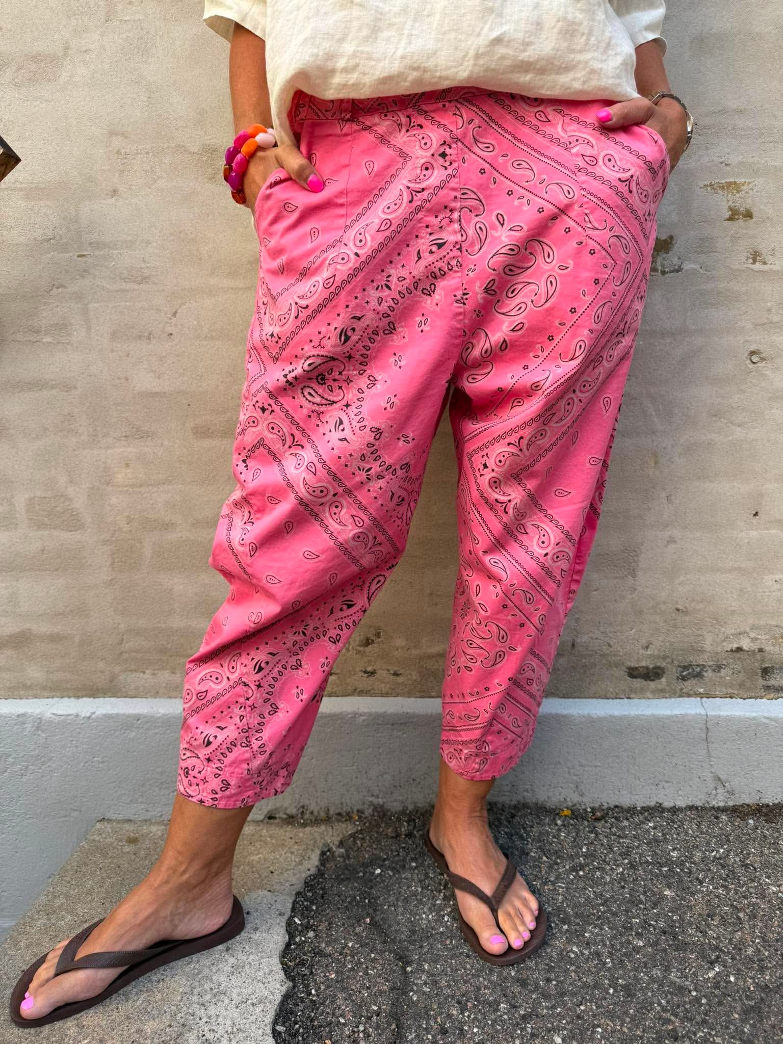 Bandana Pants - Pink