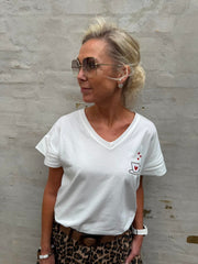 Coffee Love T-shirt - White Brown