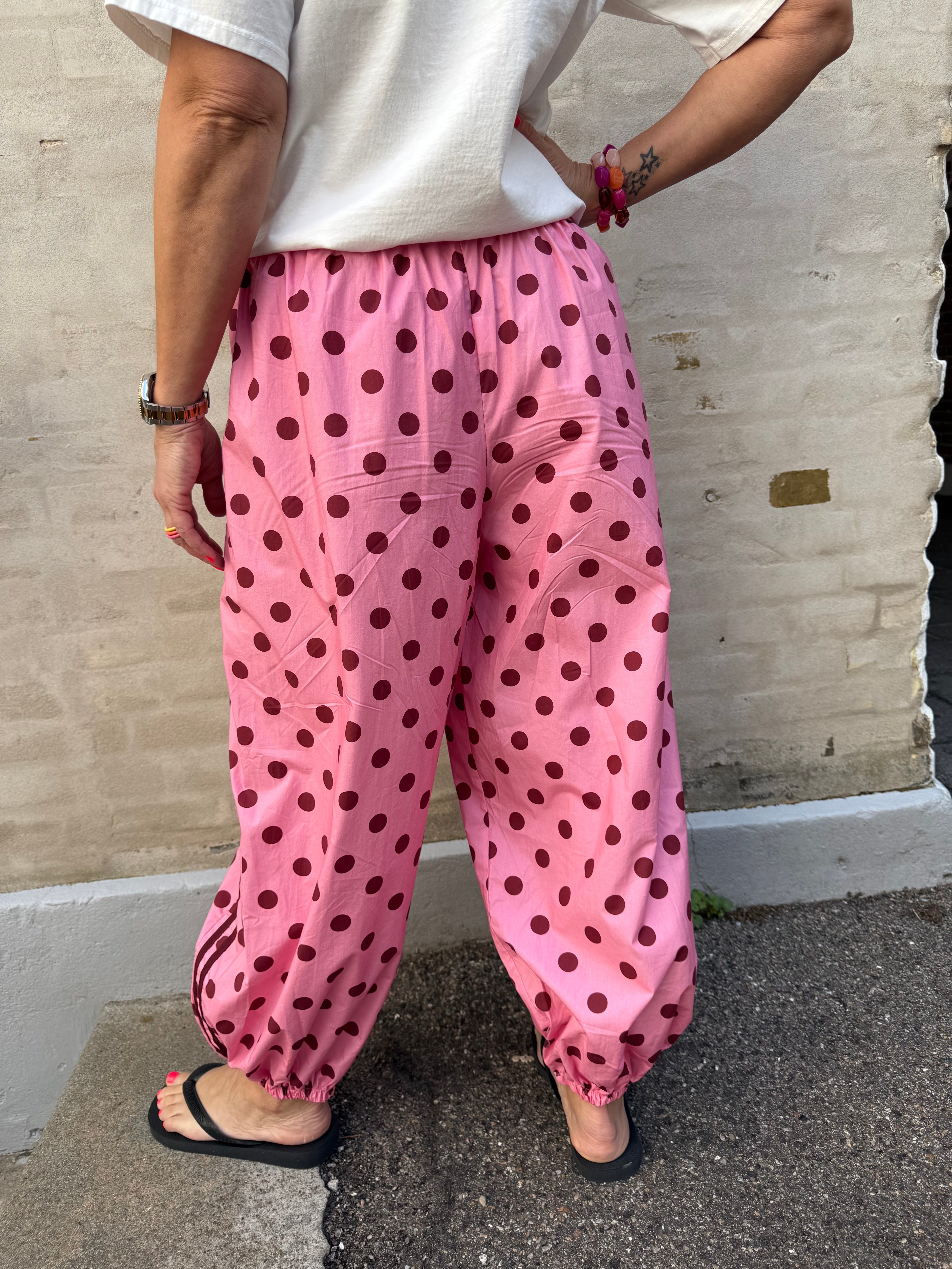 Ballon Dot Pants - Pink