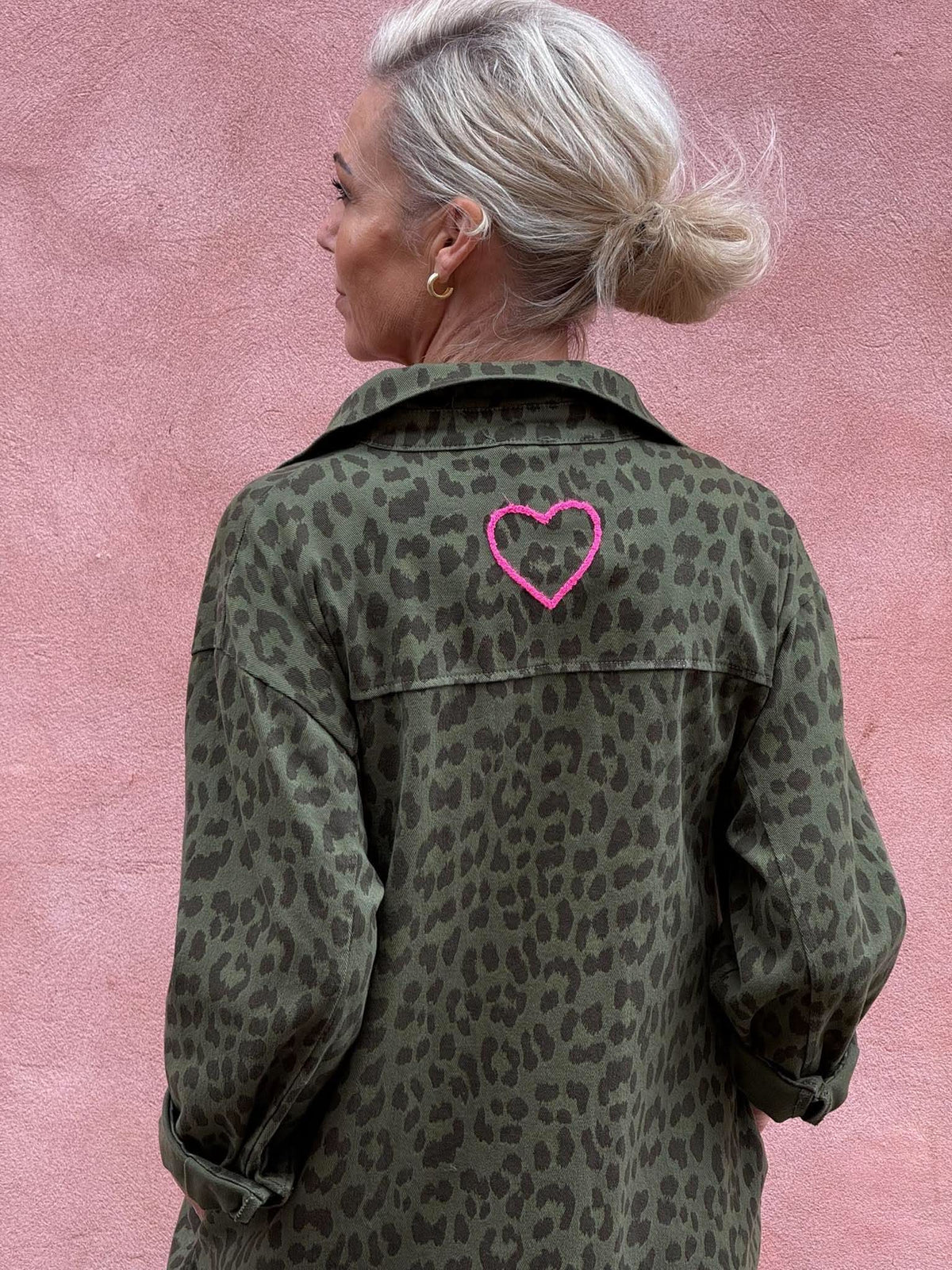 Leo Shirt Dress - Army Leo
