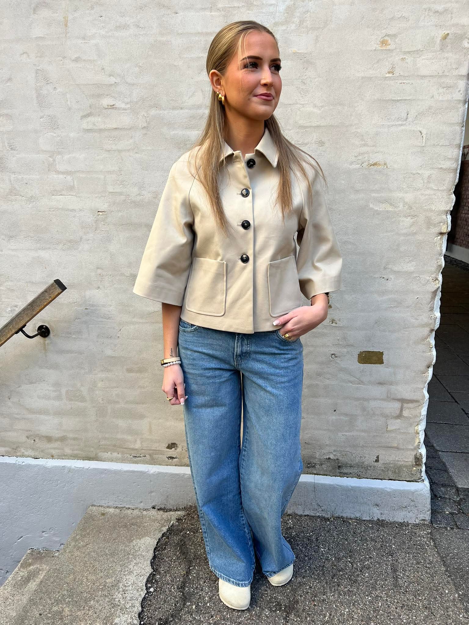 Rosemma Trench Minijacka - Beige