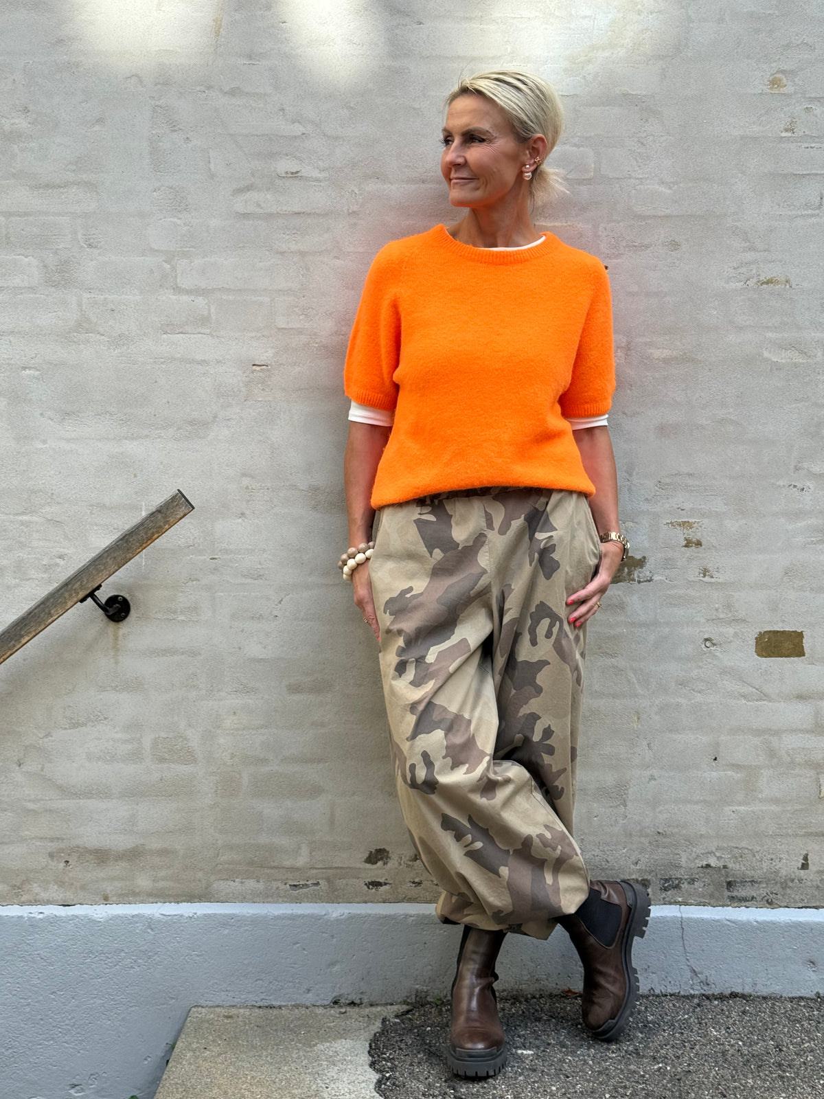 Lavinia Knit - Orange Flou
