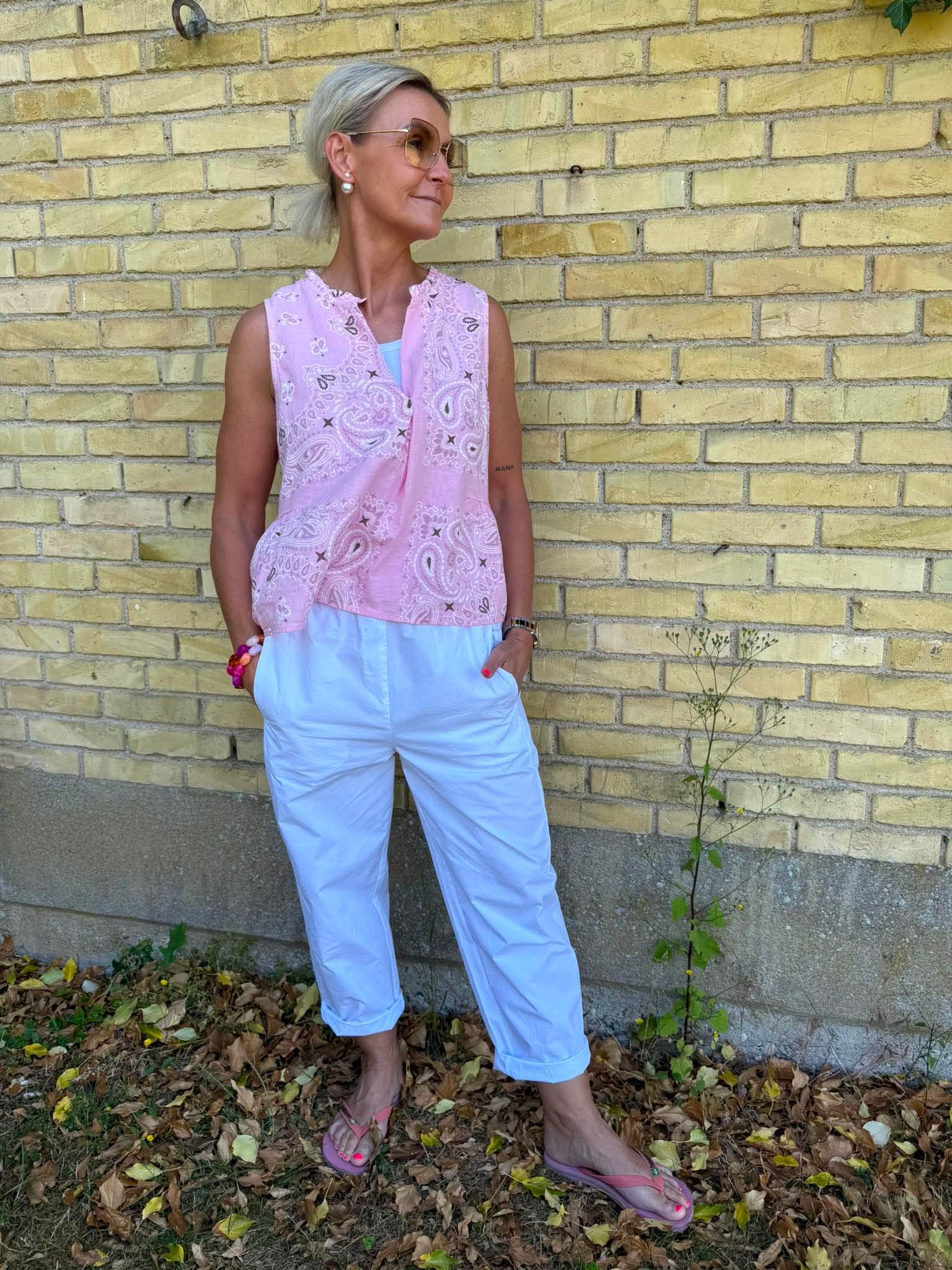 Gina Pants - Optical White