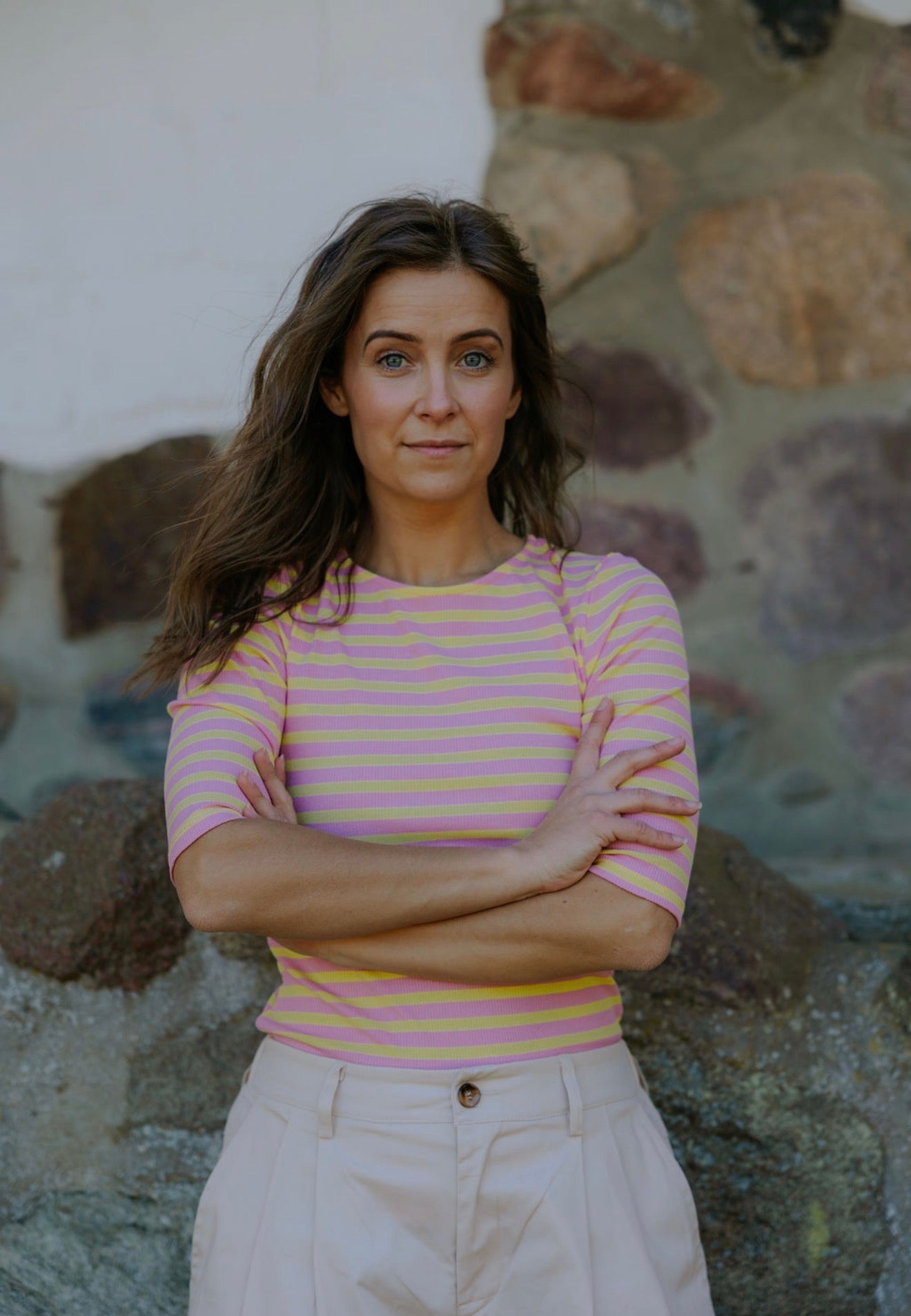 Everyday Stripes Blus - Svart