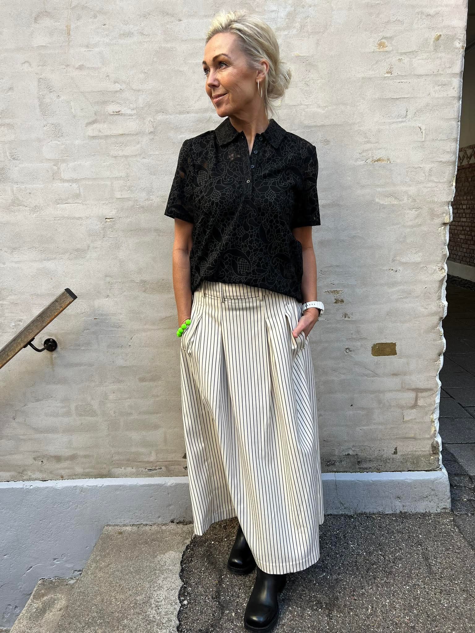 SalvieCC Anya plissékjol - Vit