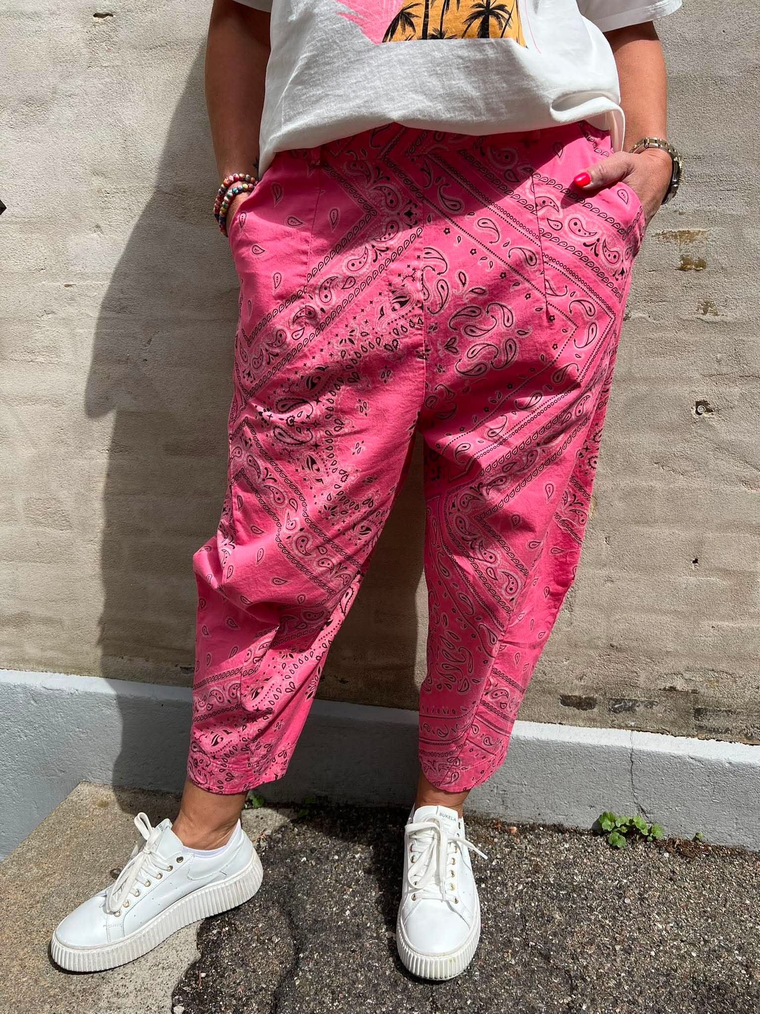 Bandana Pants - Pink