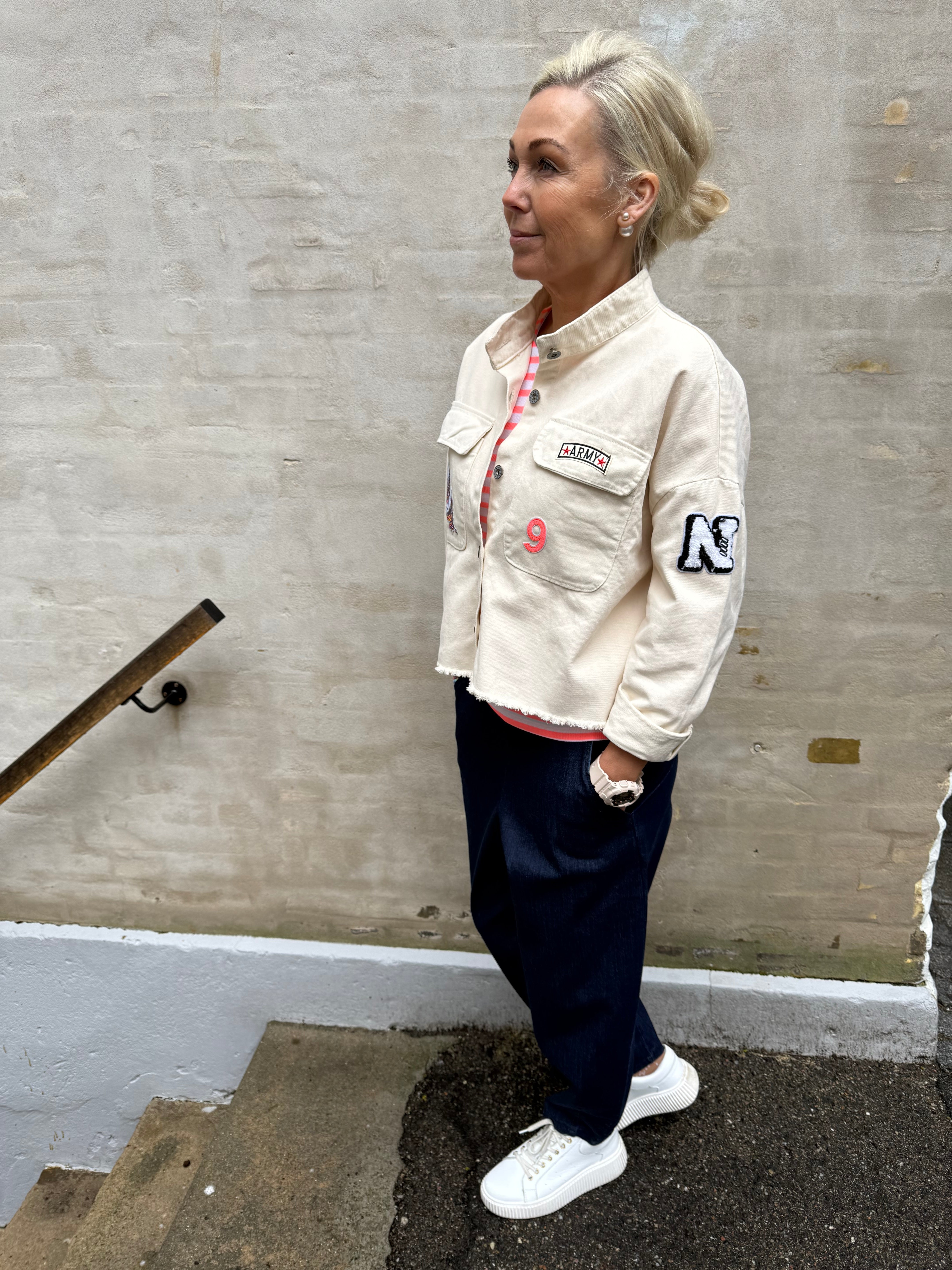 DENICE denim barrel byxa - Denim