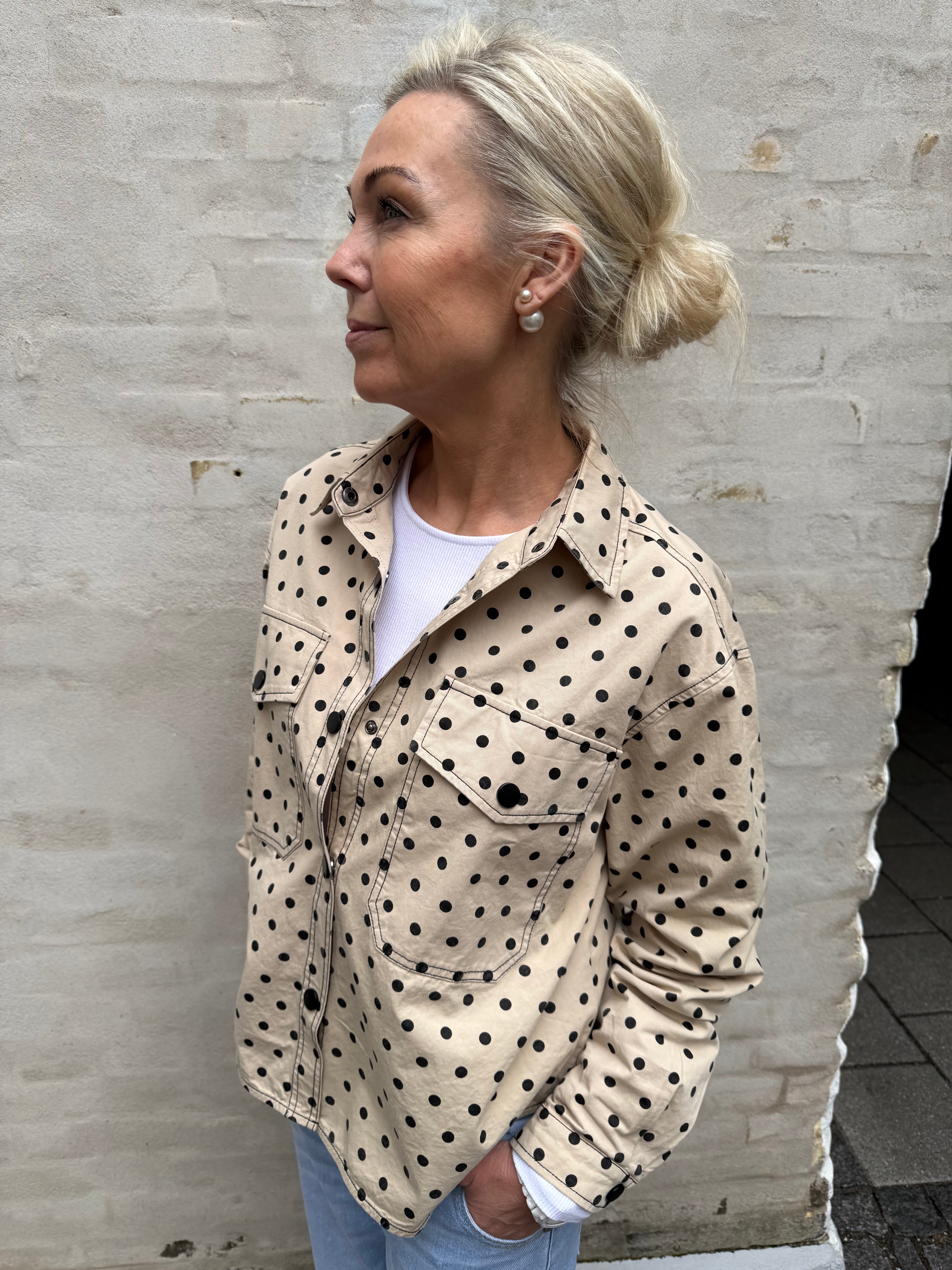 DiddiCC Dot Shirt - Bone