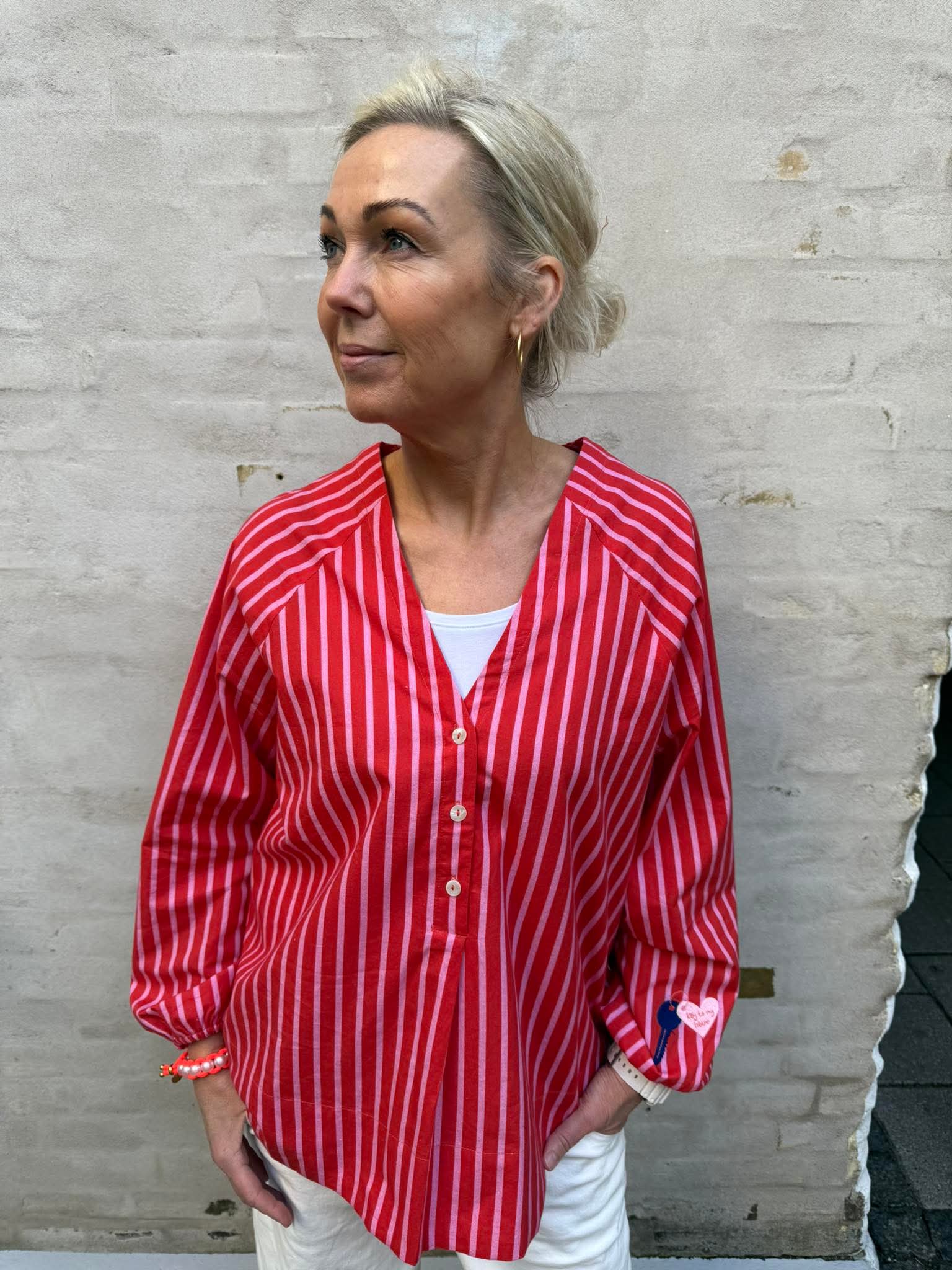 Ulrikke skjorta - ljusrosa röd
