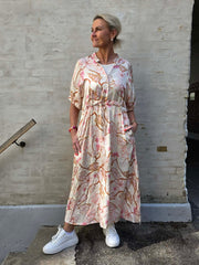 Zelene Raglan Dress - Coral