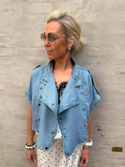 Tilly Vest - Fade Denim