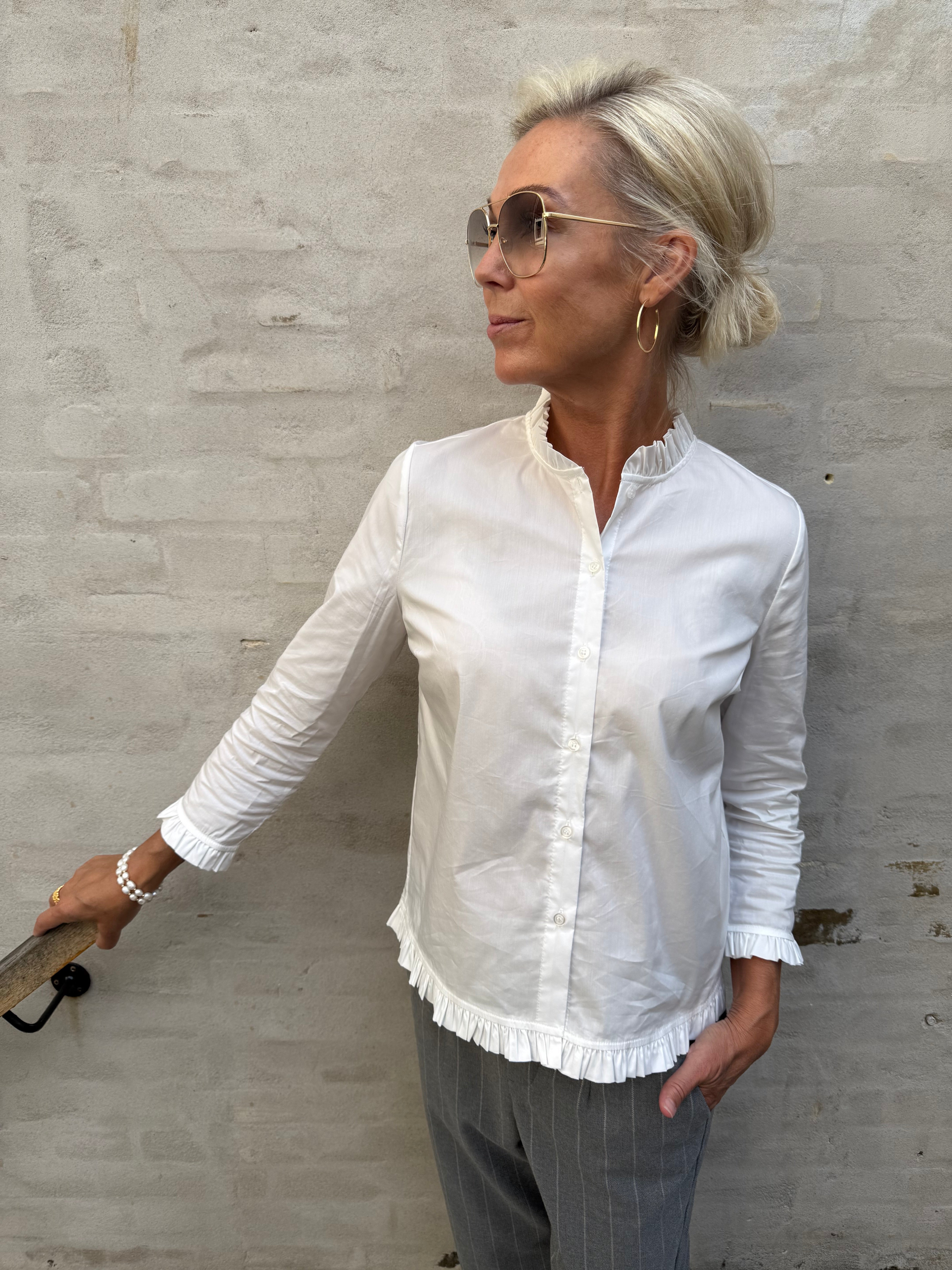 Kiea Antoinette Skjorta - Spring Gardenia