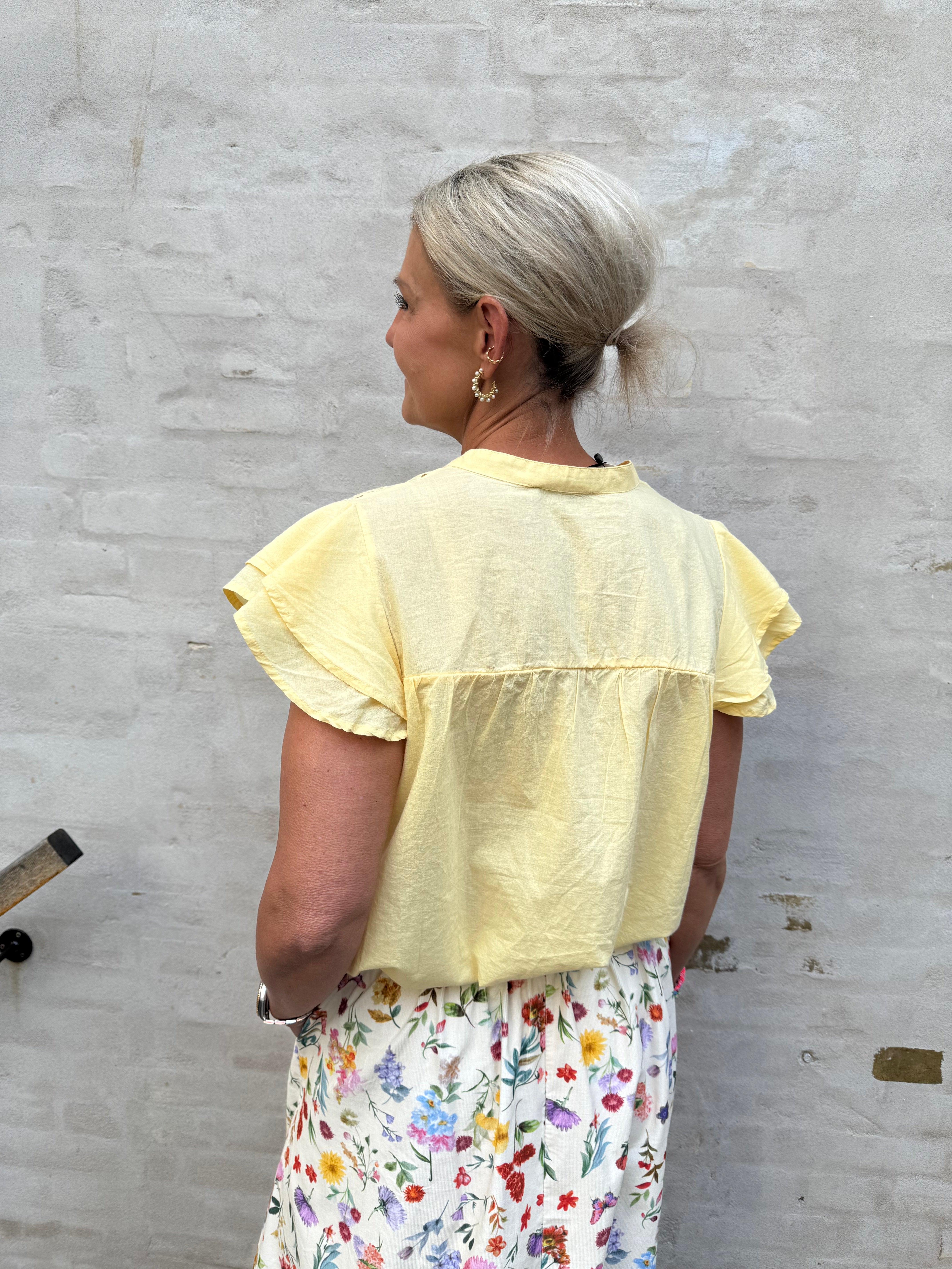 Christel Solid Top - Ljusgul