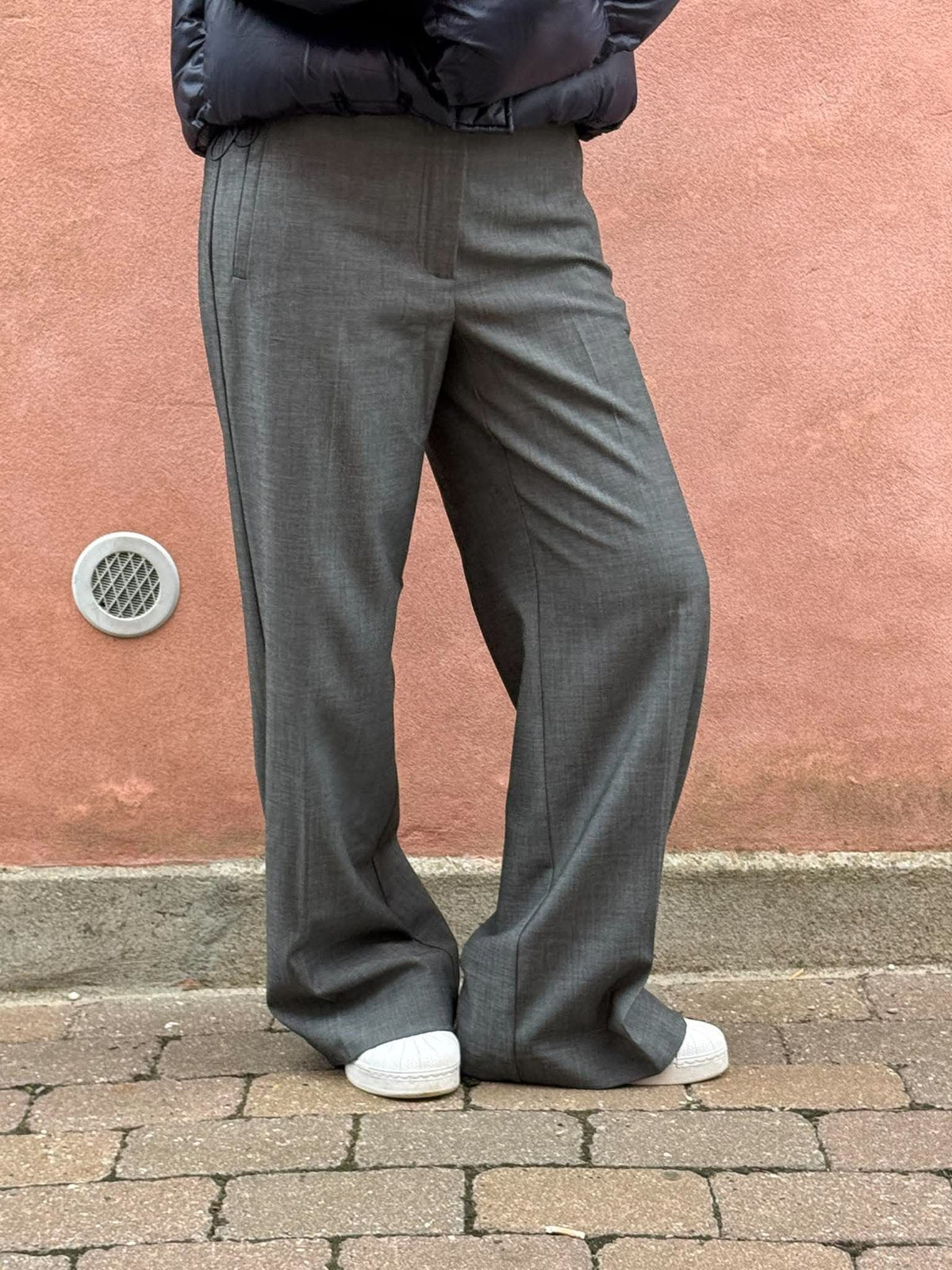 JackyCC Wide Pant - Mid Grey