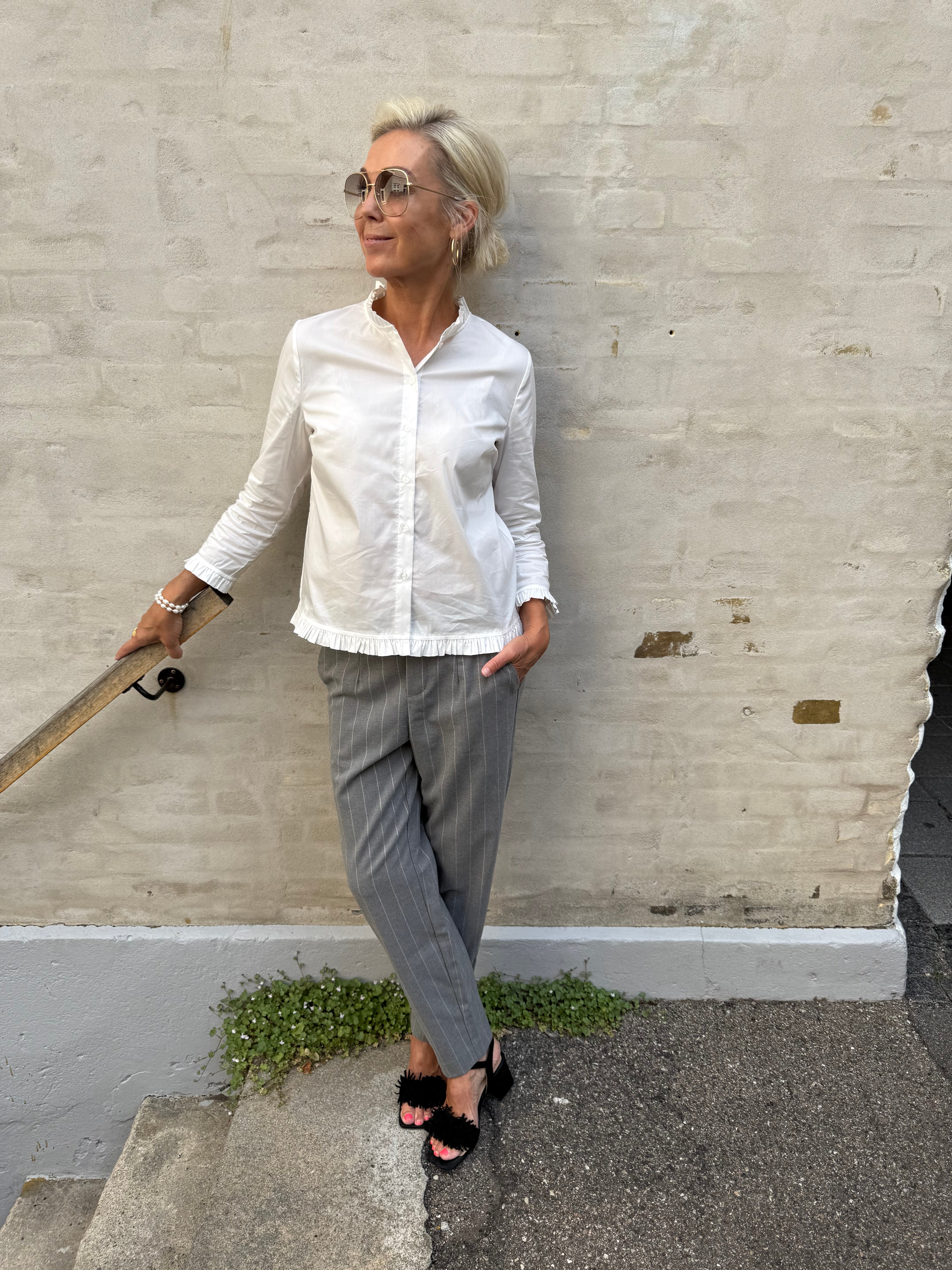 Kiea Antoinette Skjorta - Spring Gardenia