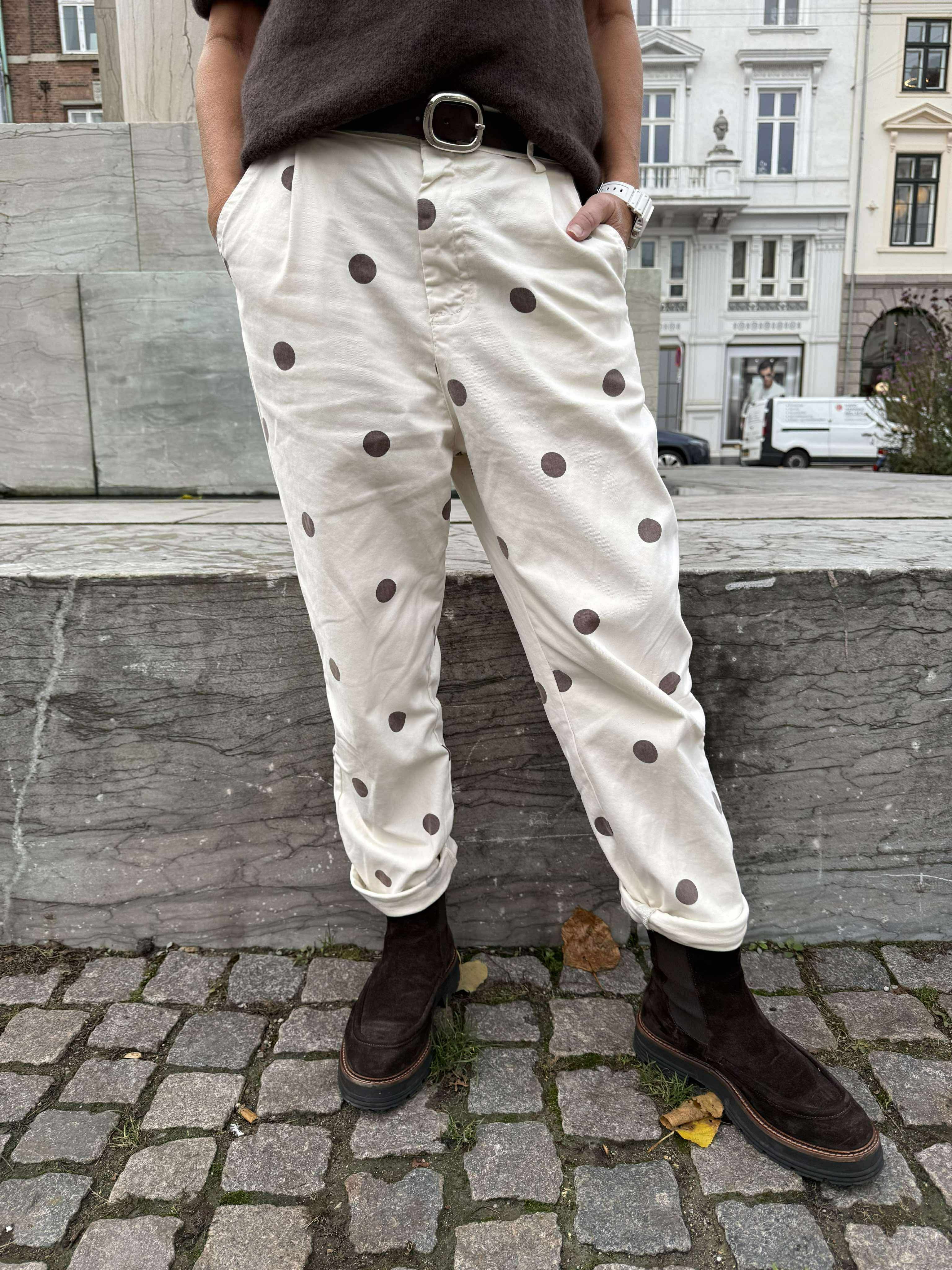 Dot Pants - Off White Dot